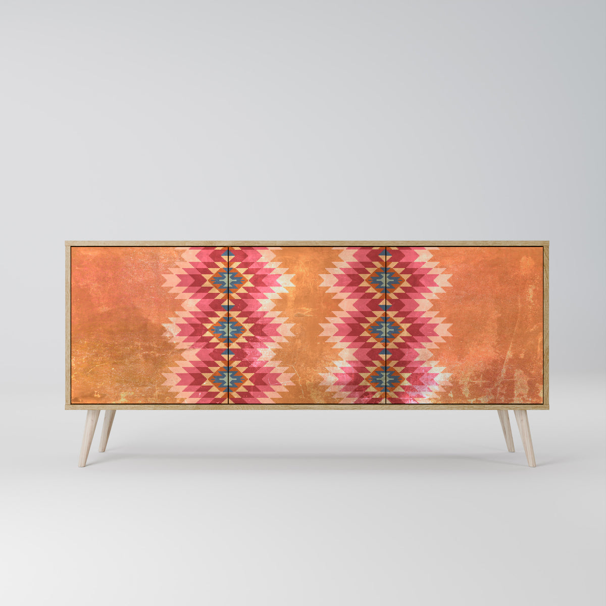 INDIAN FOLK Třídveřová komoda