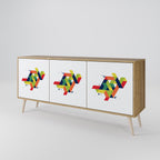 FUTURE SIGN Třídveřová komoda