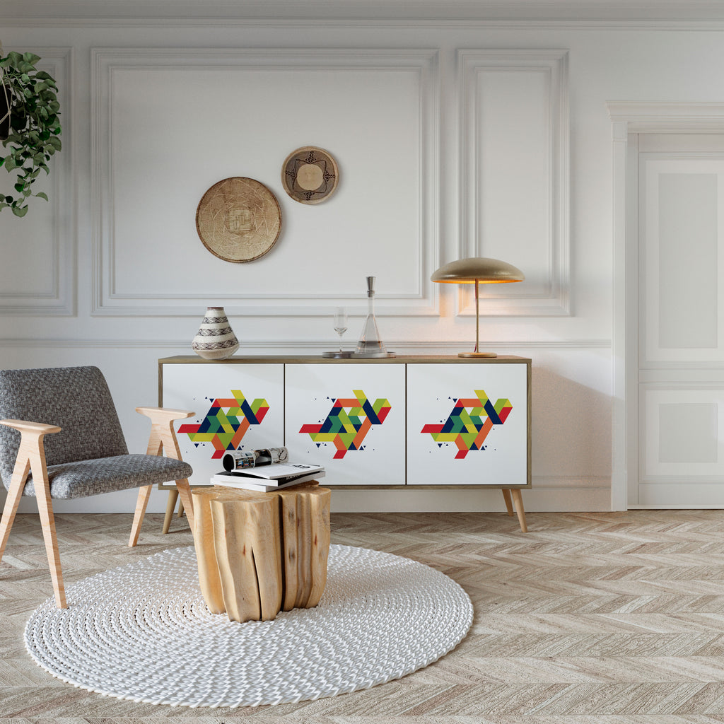 FUTURE SIGN Třídveřová komoda