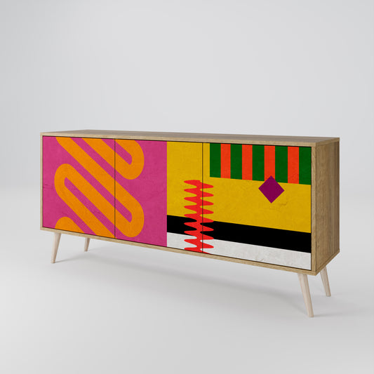 VIVID ART Třídveřová komoda