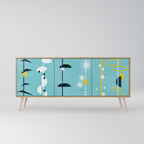 PATHS TO HAPPINESS Třídveřová komoda