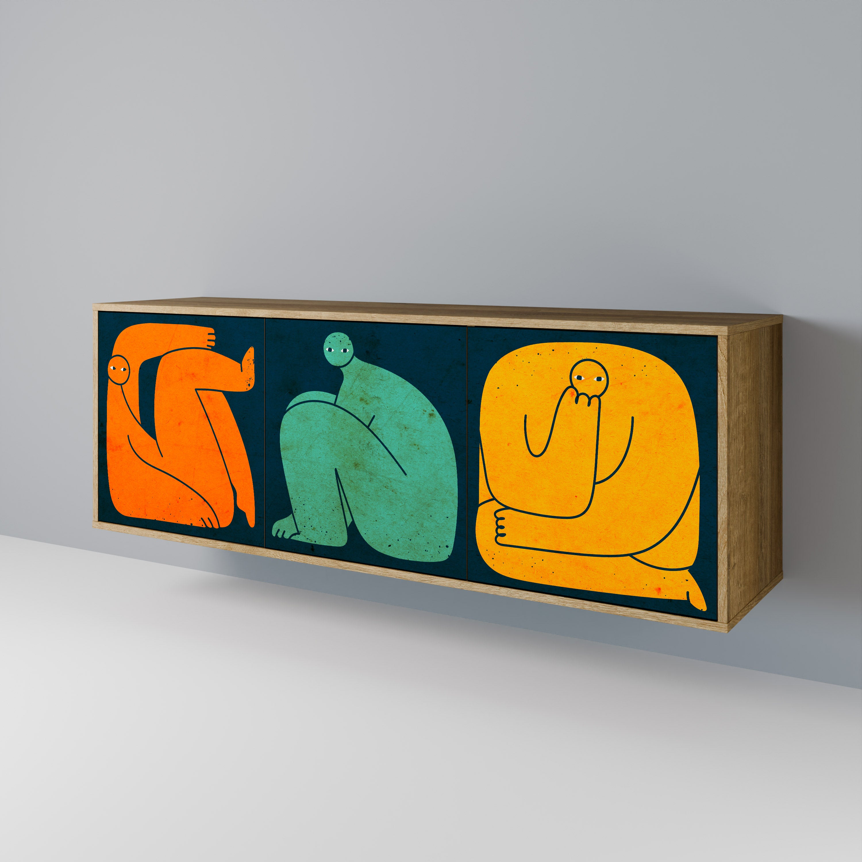 TOGETHER BUT SEPARATELY 3-Door Sideboard