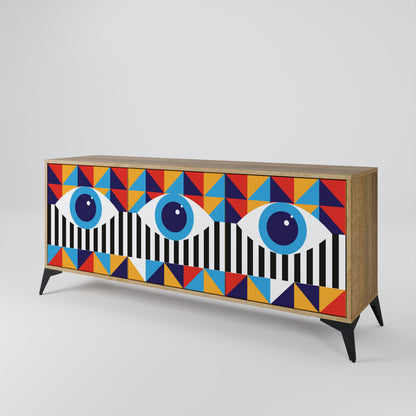 ABSTRACTION AND GEOMETRY Třídveřová komoda