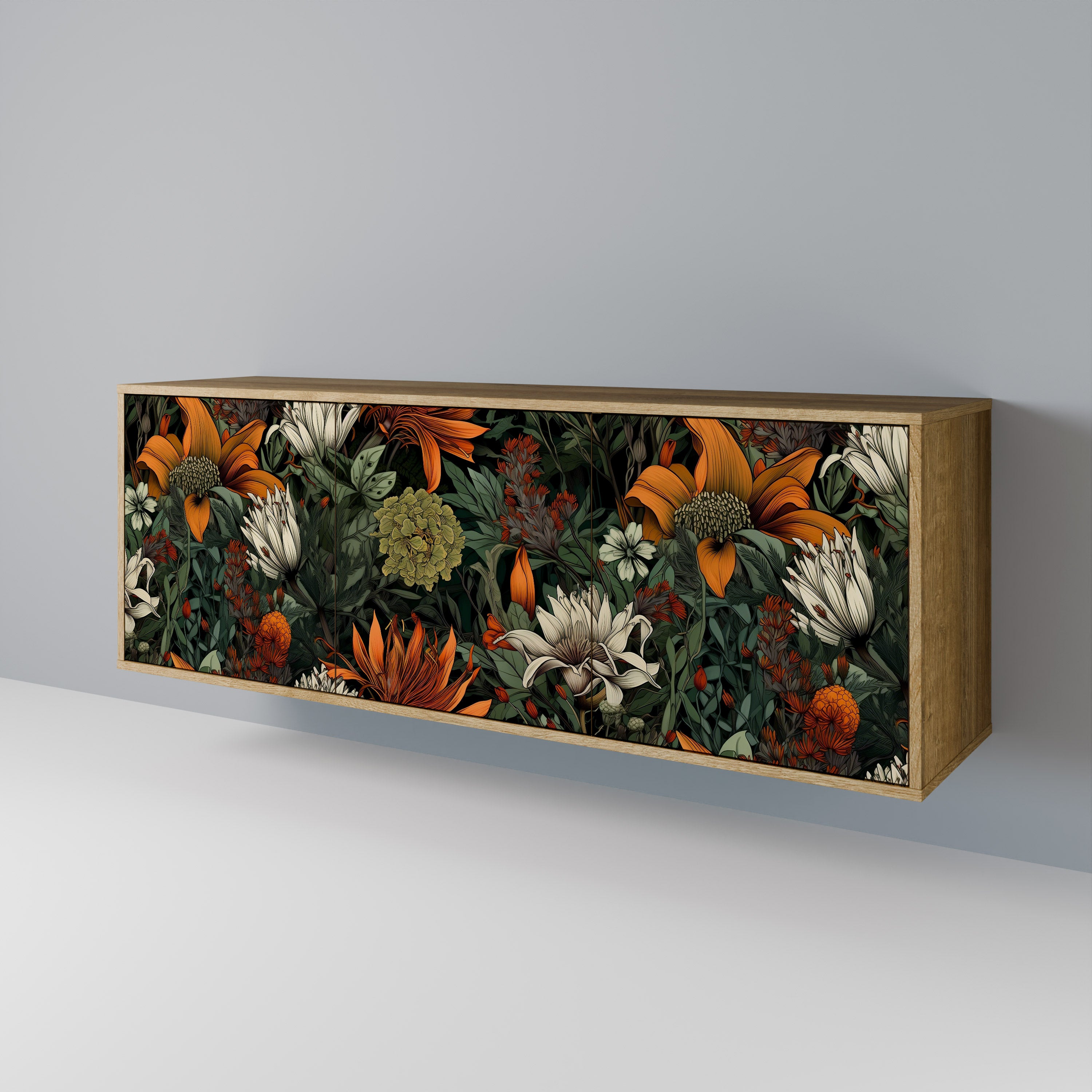 MIDNIGHT SPROUT 3-Door Sideboard