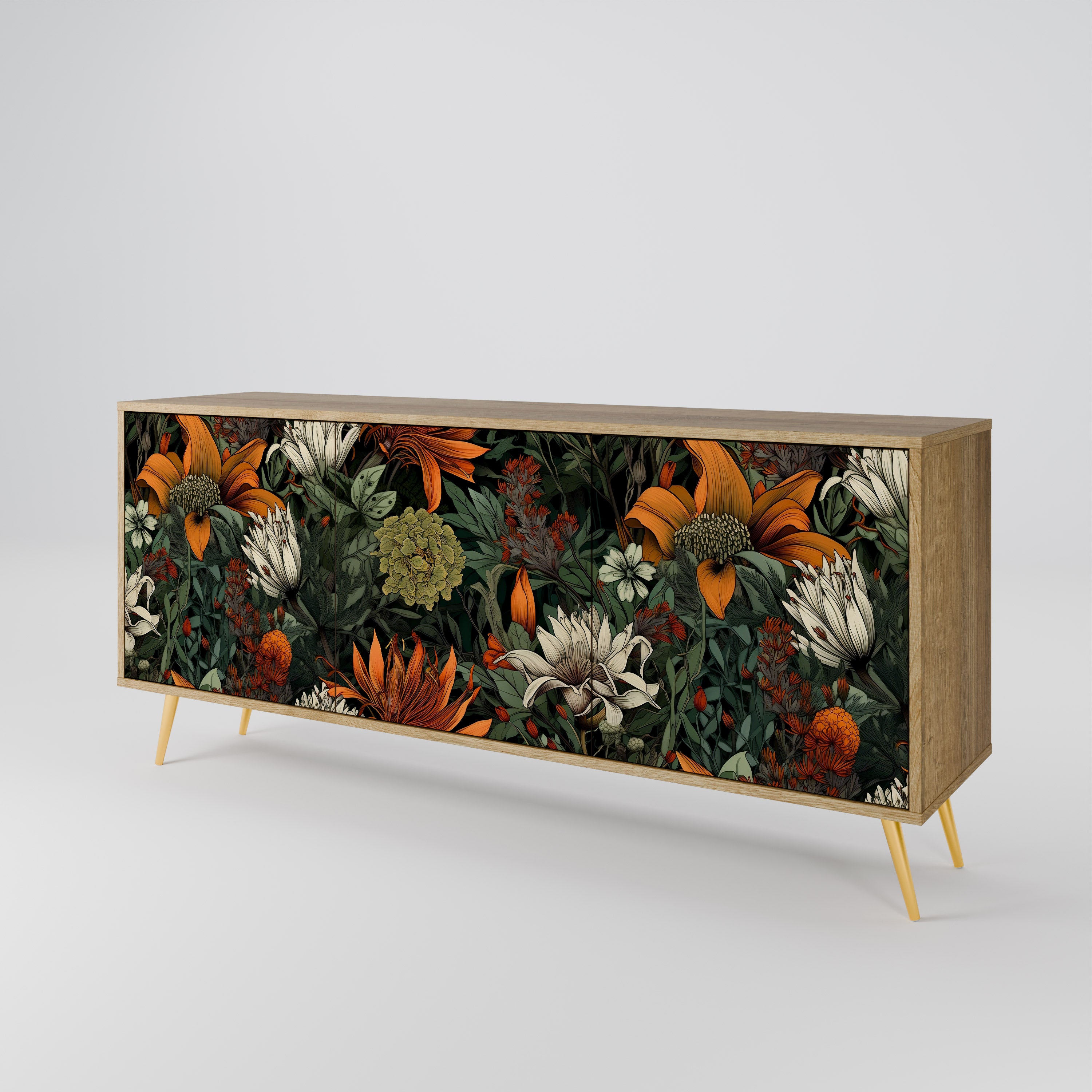MIDNIGHT SPROUT 3-Door Sideboard