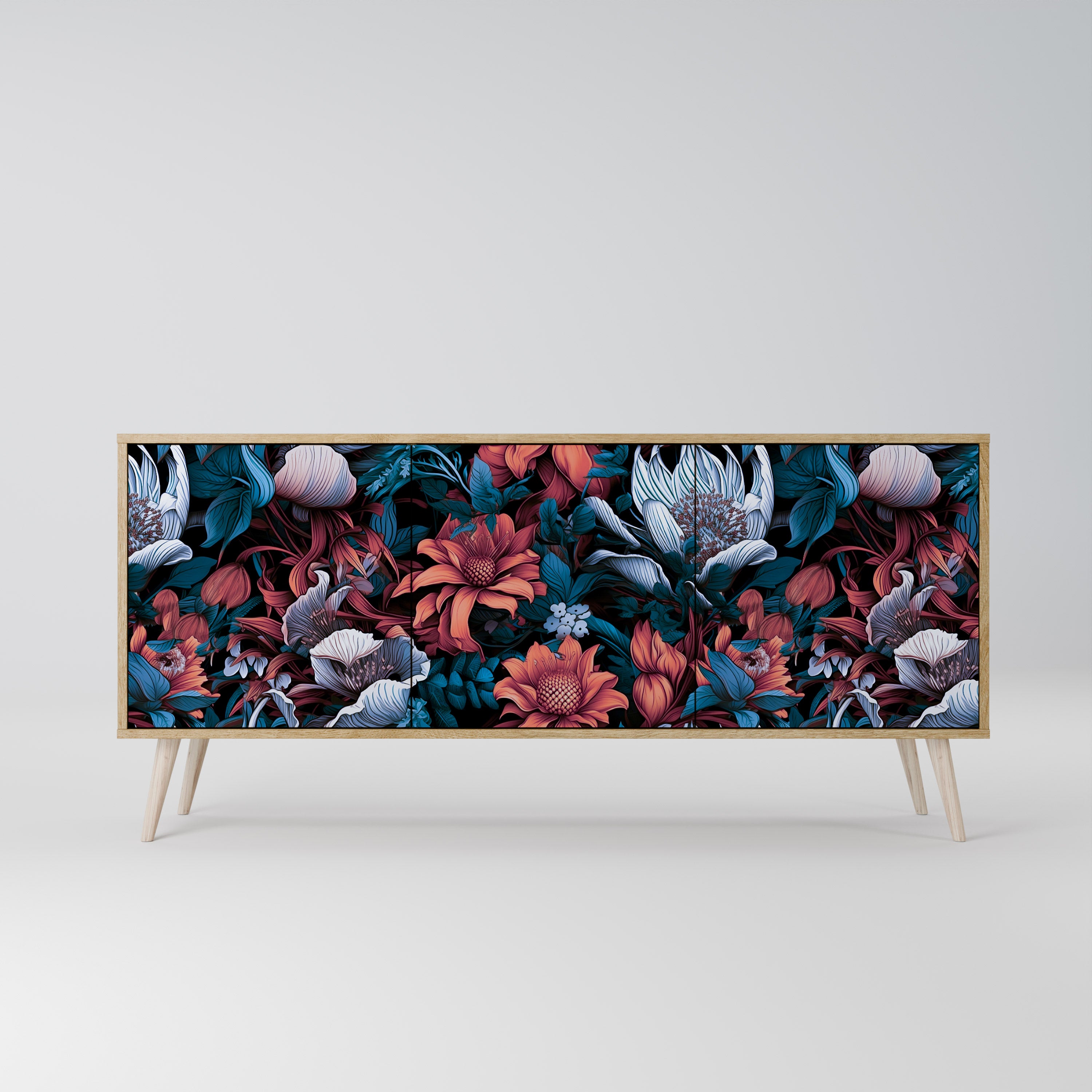 ETHEREAL BLOSSOMS 3-Door Sideboard