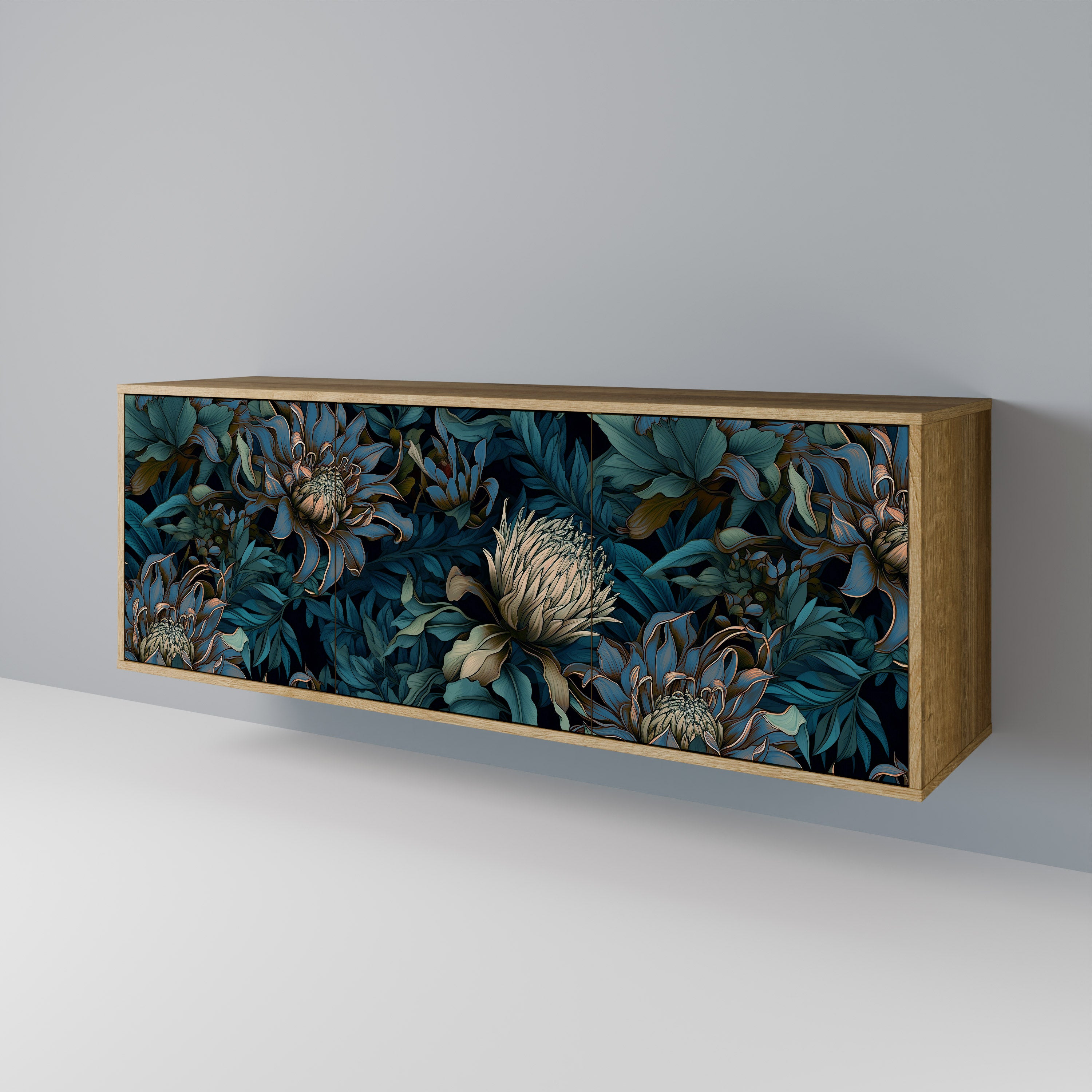 TWILIGHT BLOOM 3-Door Sideboard