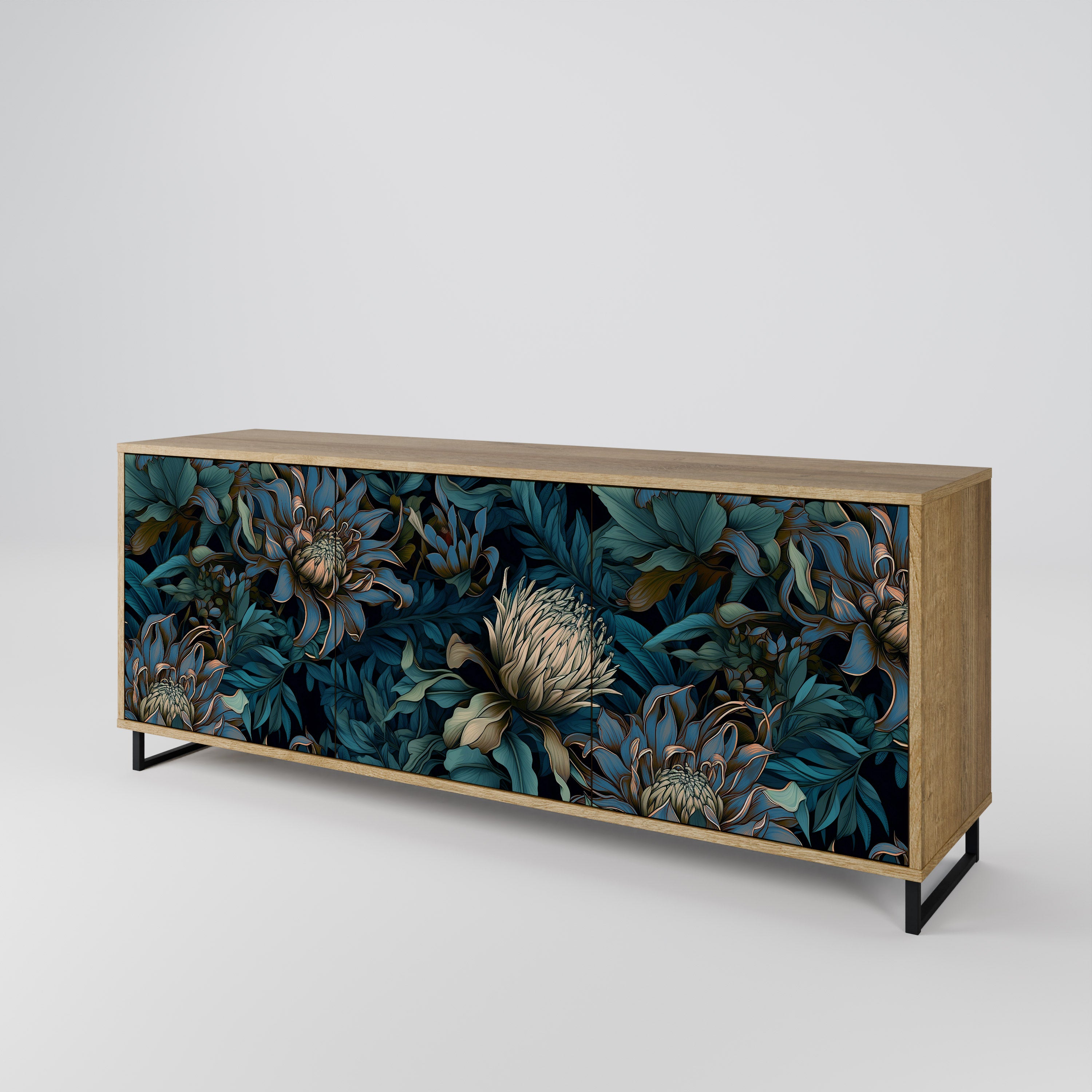 TWILIGHT BLOOM 3-Door Sideboard