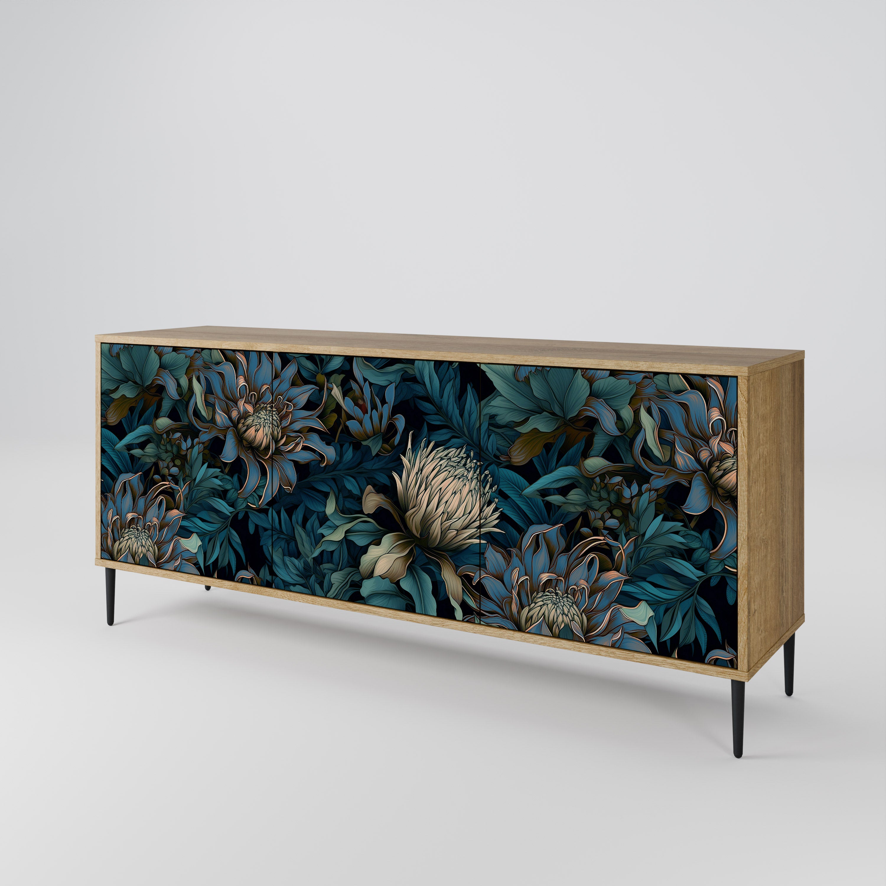 TWILIGHT BLOOM 3-Door Sideboard