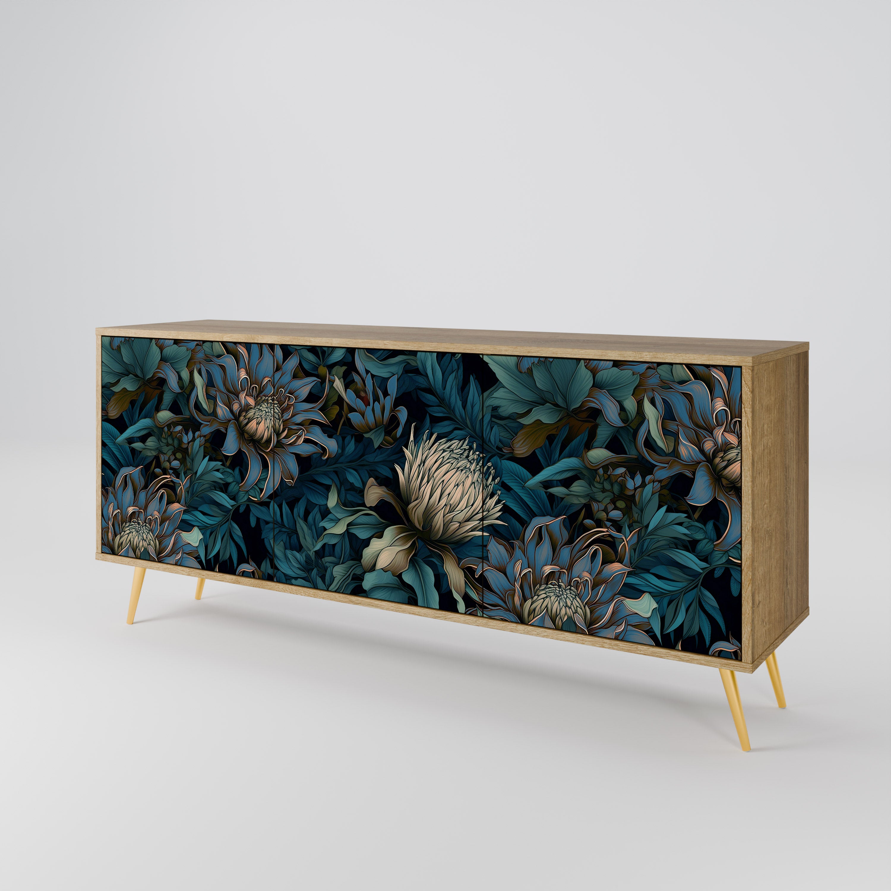 TWILIGHT BLOOM 3-Door Sideboard