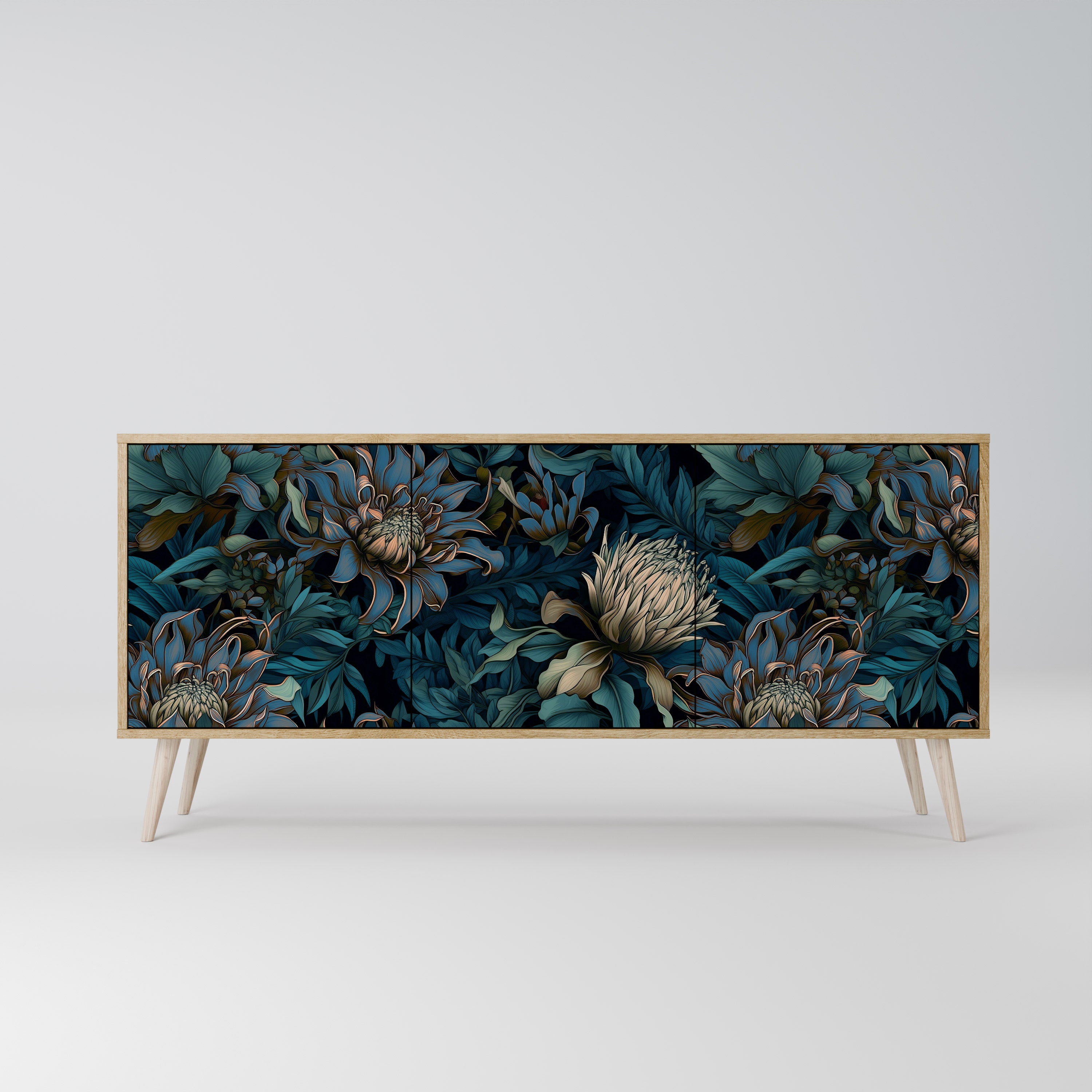 TWILIGHT BLOOM 3-Door Sideboard