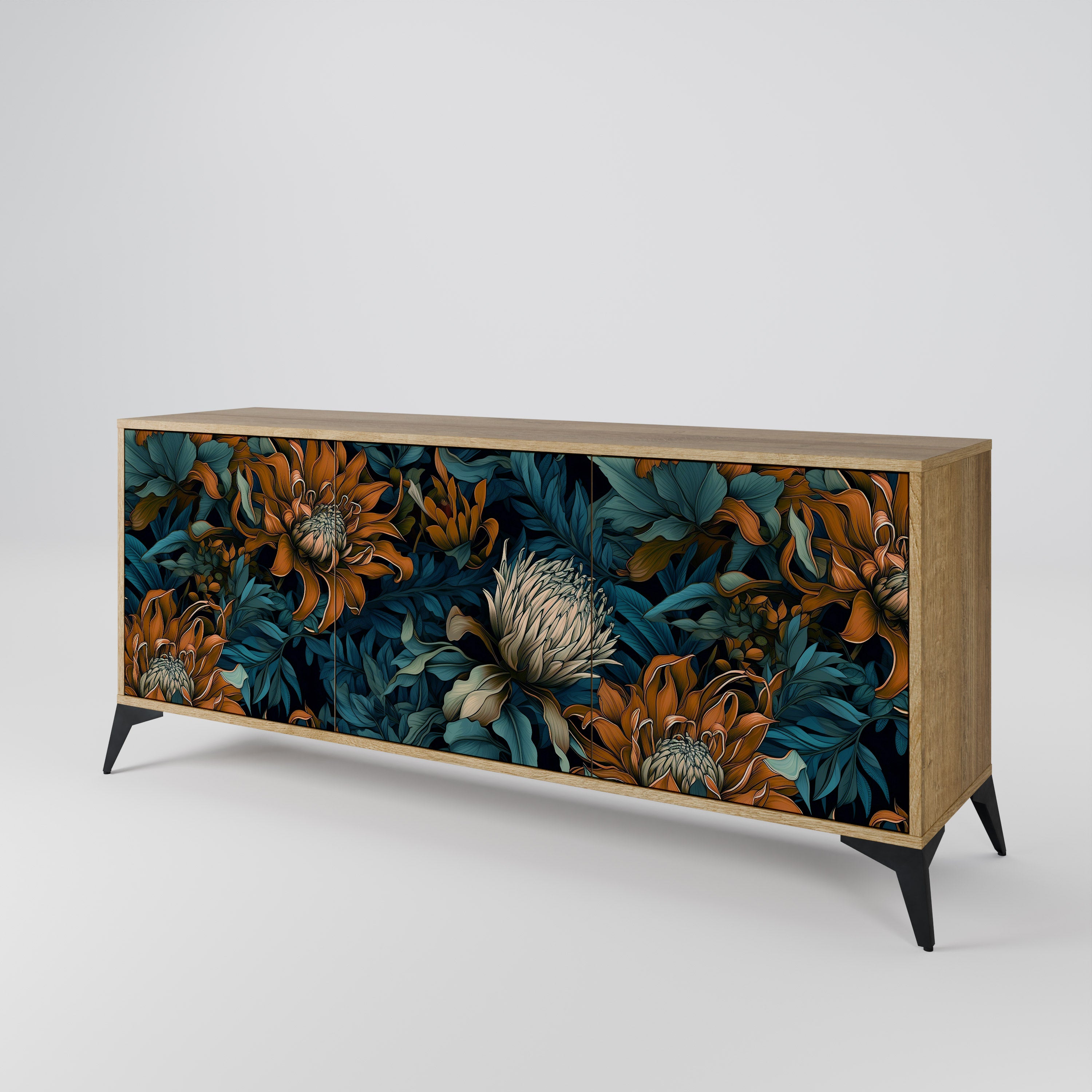 MORNING BLOOM 3-Door Sideboard