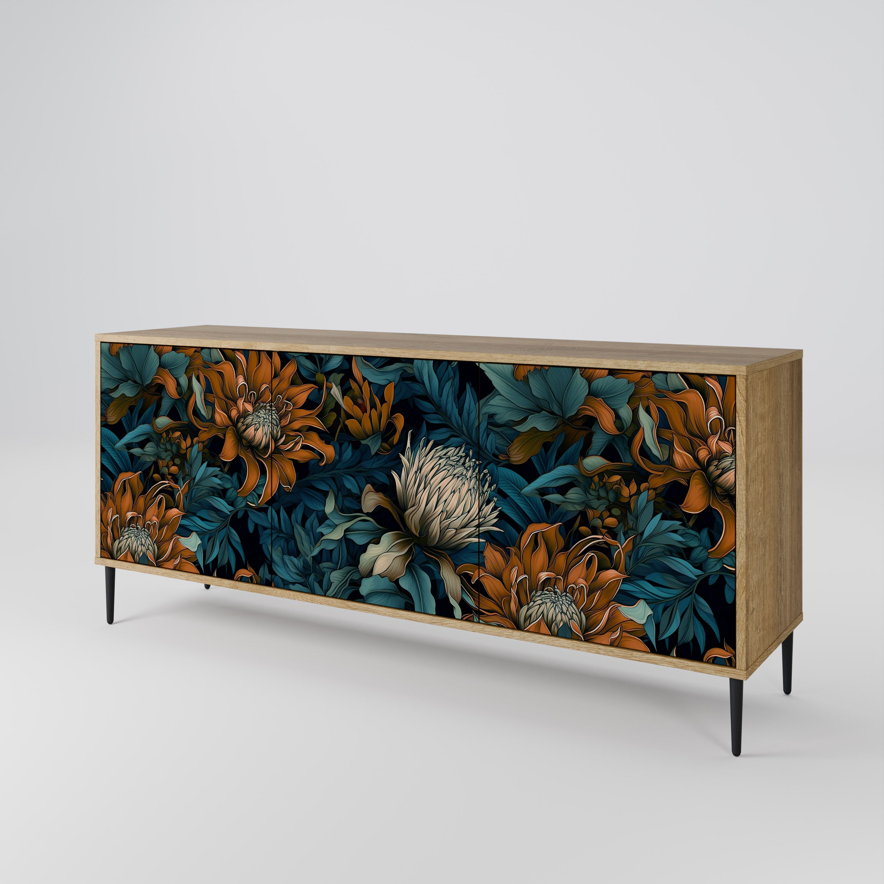 MORNING BLOOM 3-Door Sideboard