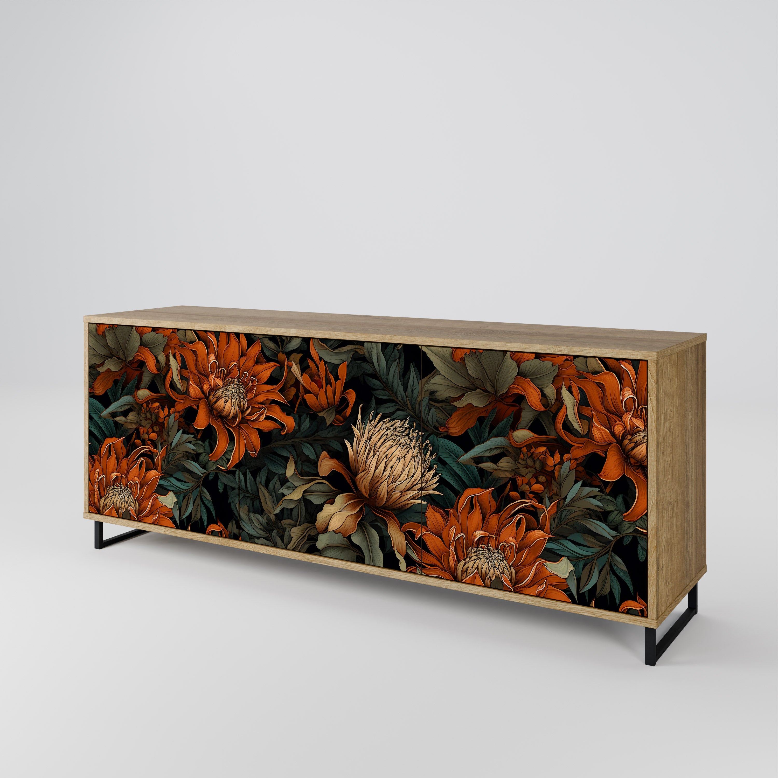 DAWN BLOOM 3-Door Sideboard