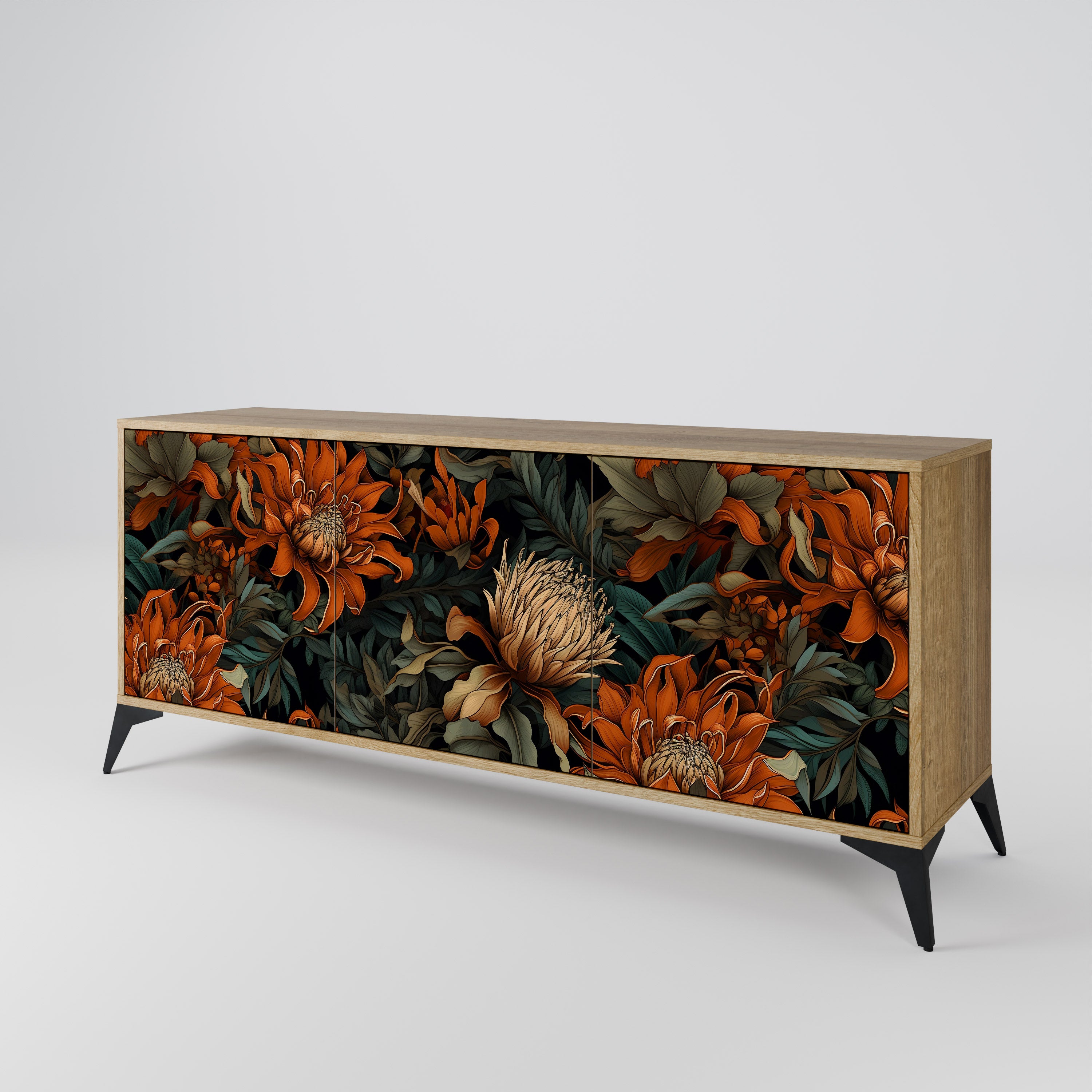 DAWN BLOOM 3-Door Sideboard