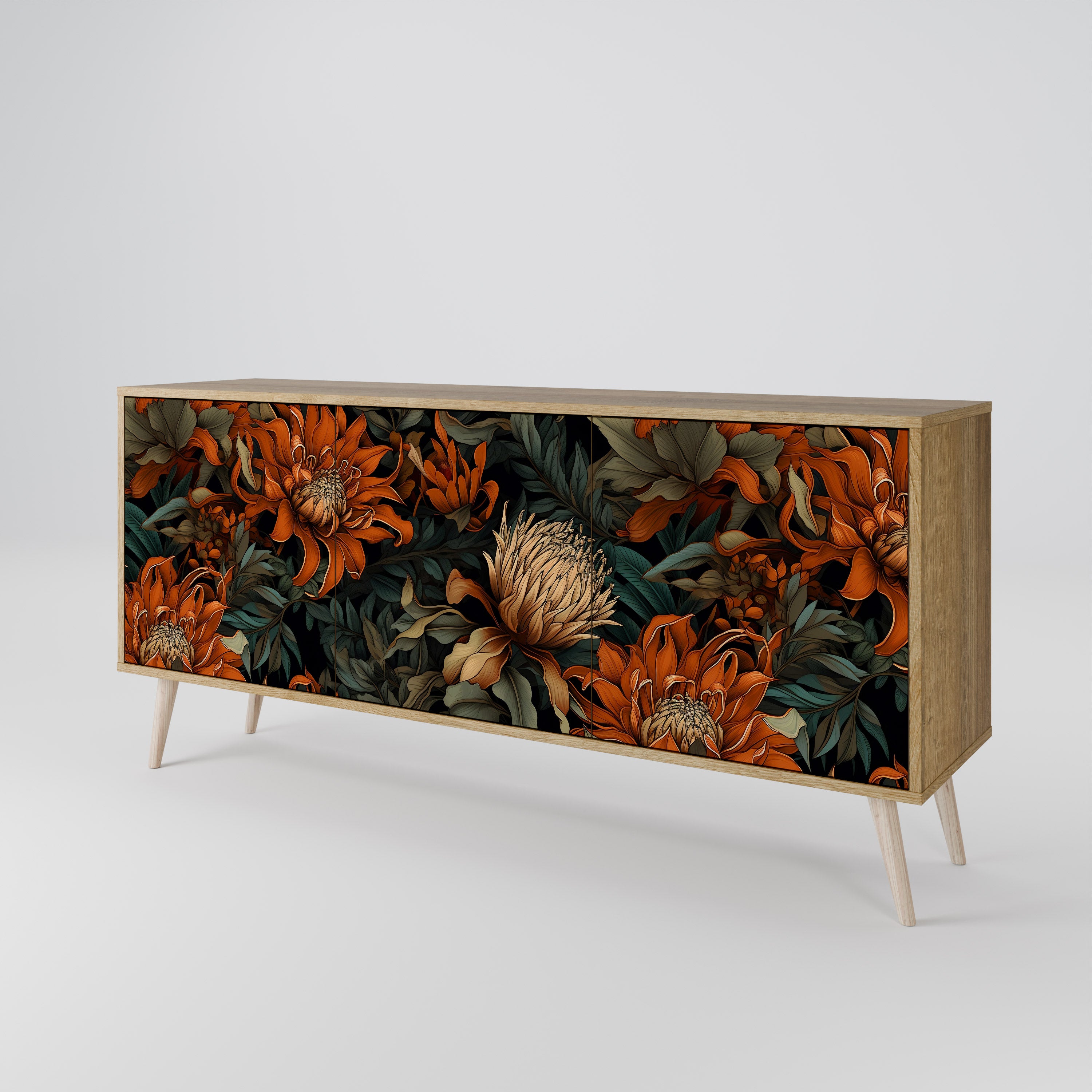 DAWN BLOOM 3-Door Sideboard