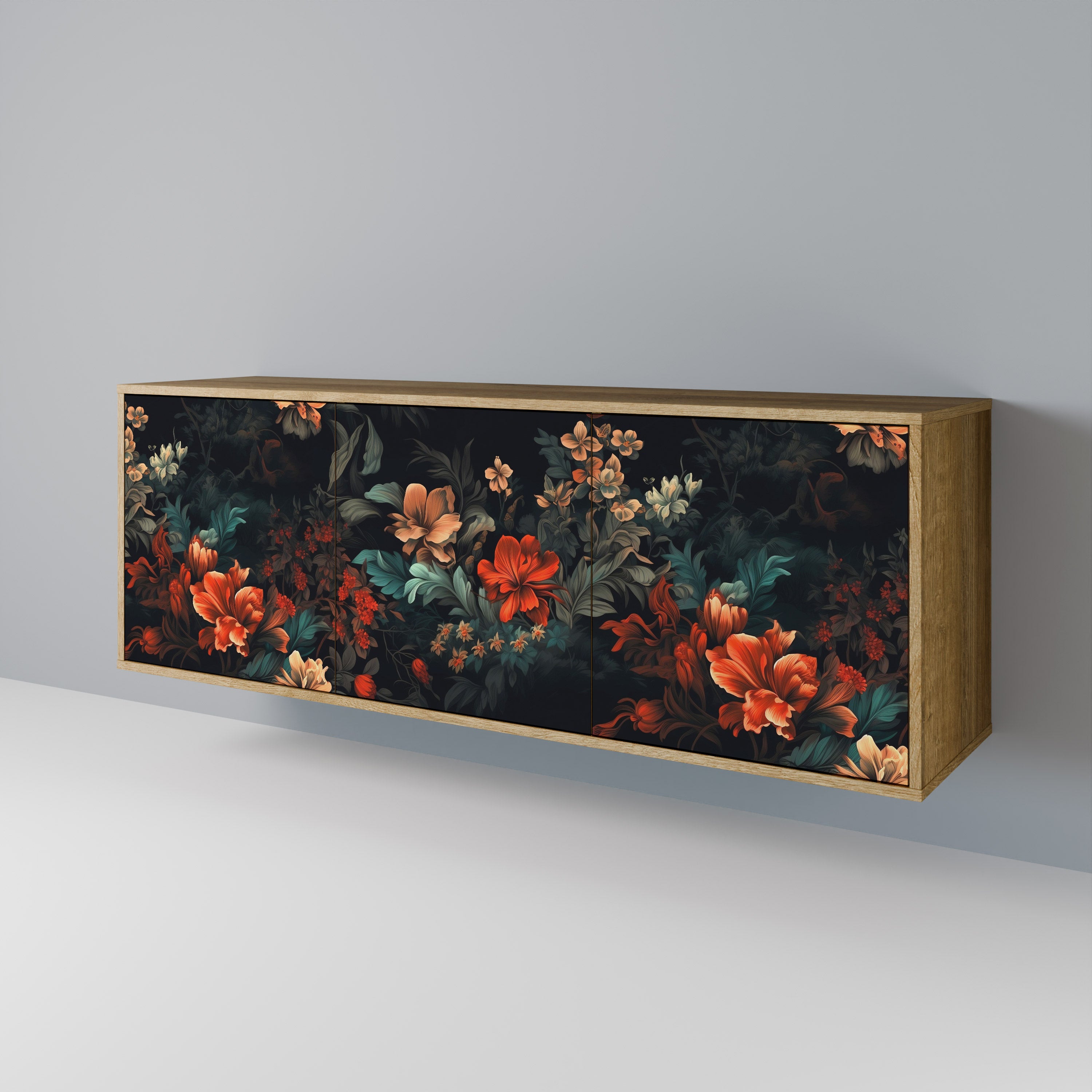 IMAGINARY BLOSSOM 3-Door Sideboard