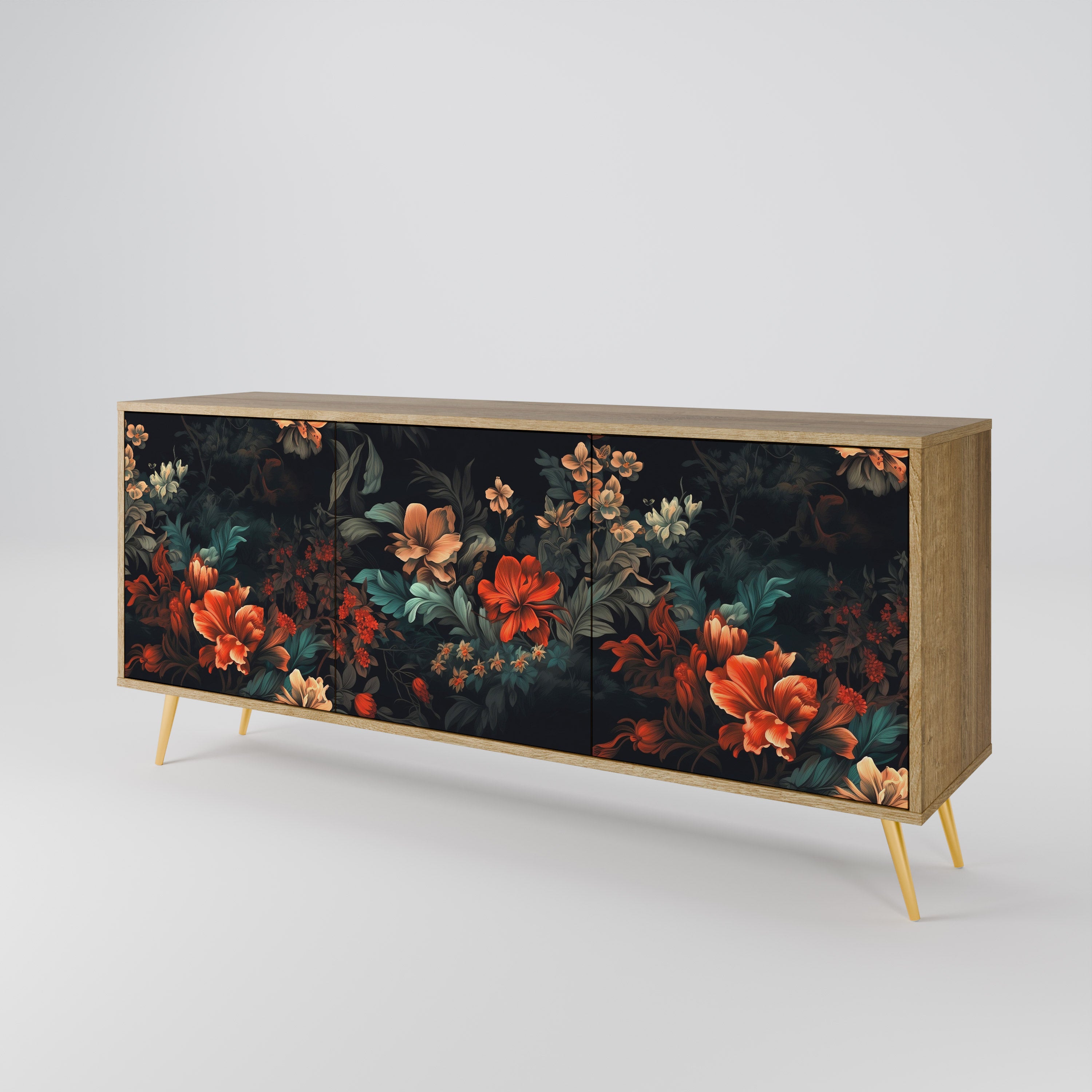 IMAGINARY BLOSSOM 3-Door Sideboard