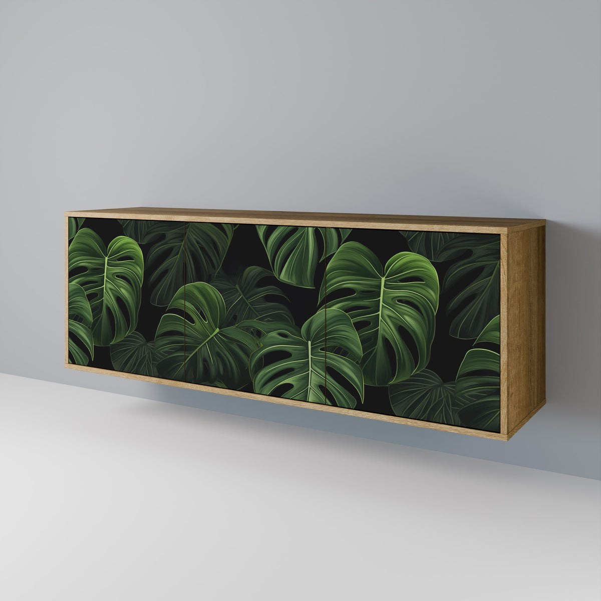 INFINITE MONSTERA Třídveřová komoda