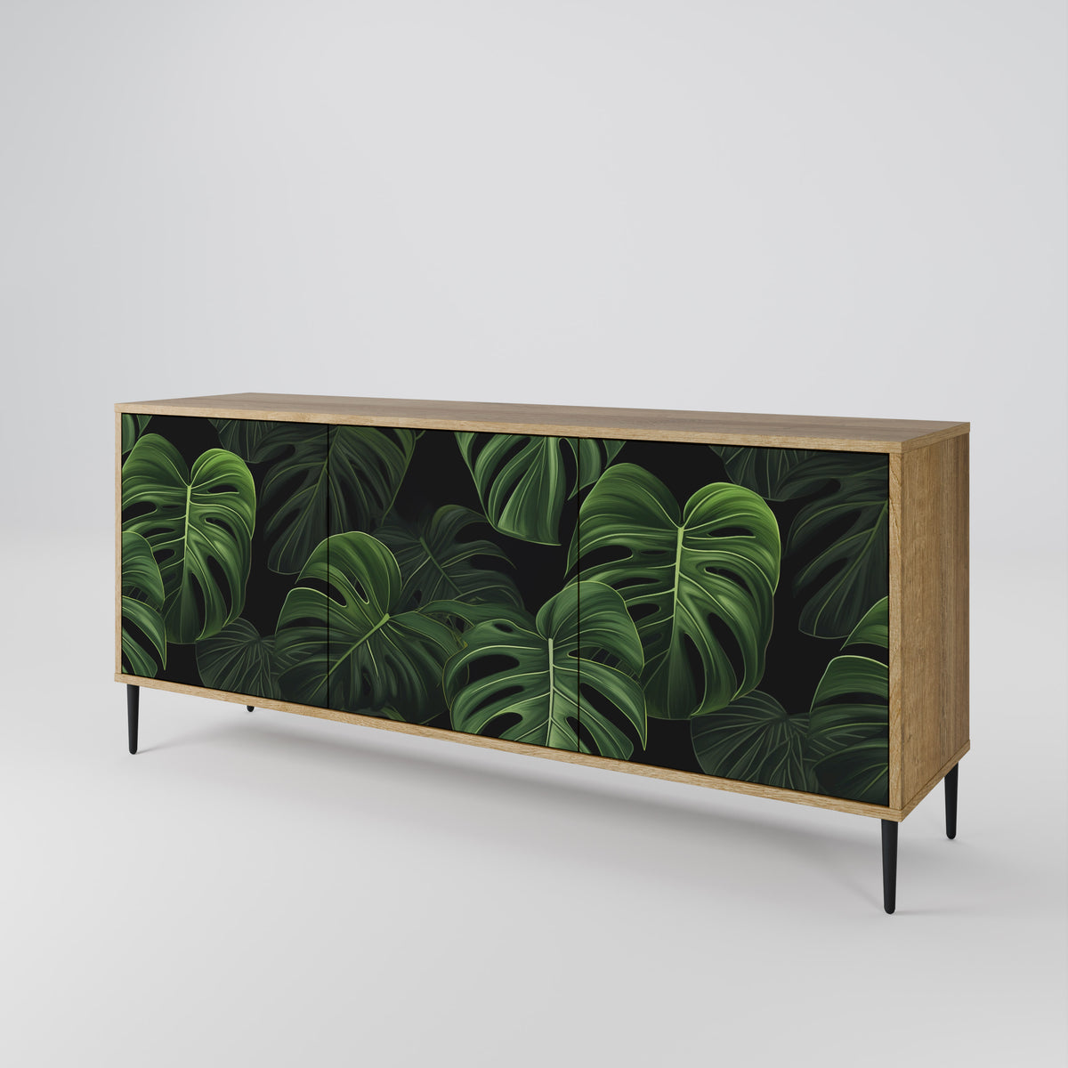 INFINITE MONSTERA Třídveřová komoda