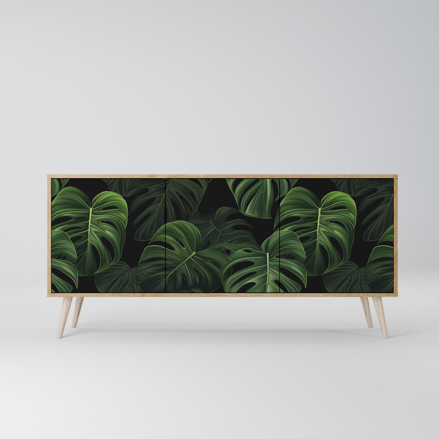 INFINITE MONSTERA Třídveřová komoda
