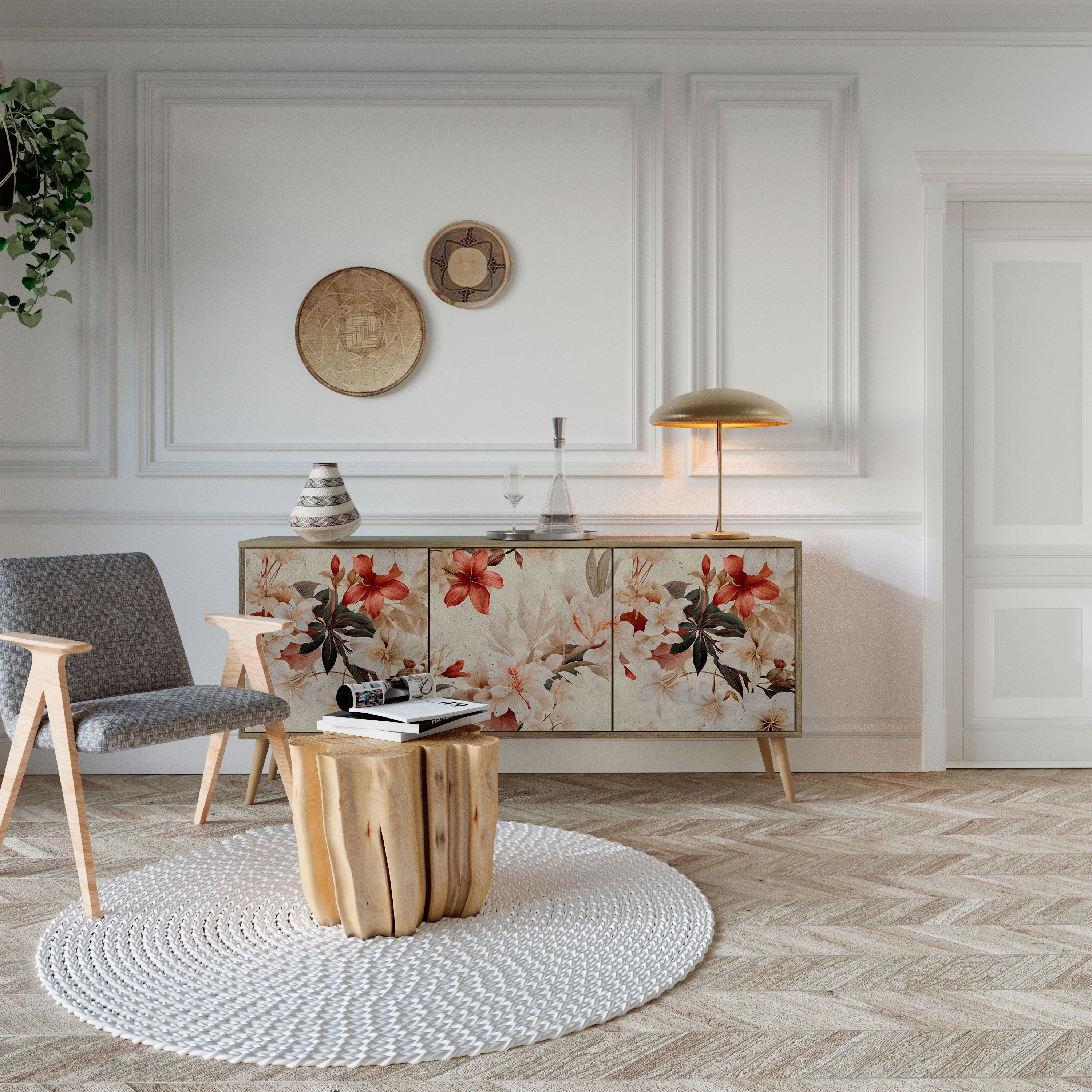 PETAL HARMONY 3-Door Sideboard