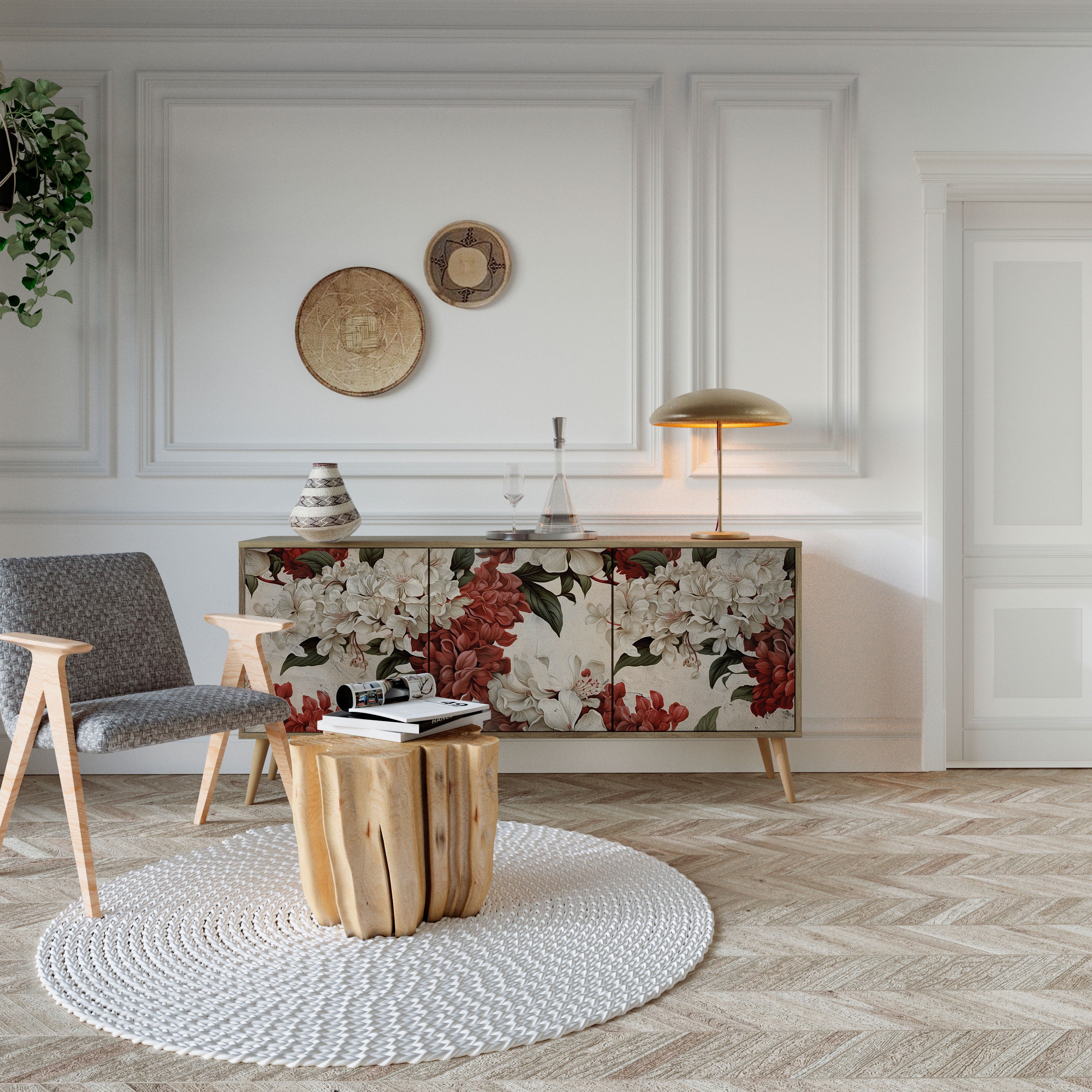 EPHEMERAL DAYS 3-Door Sideboard