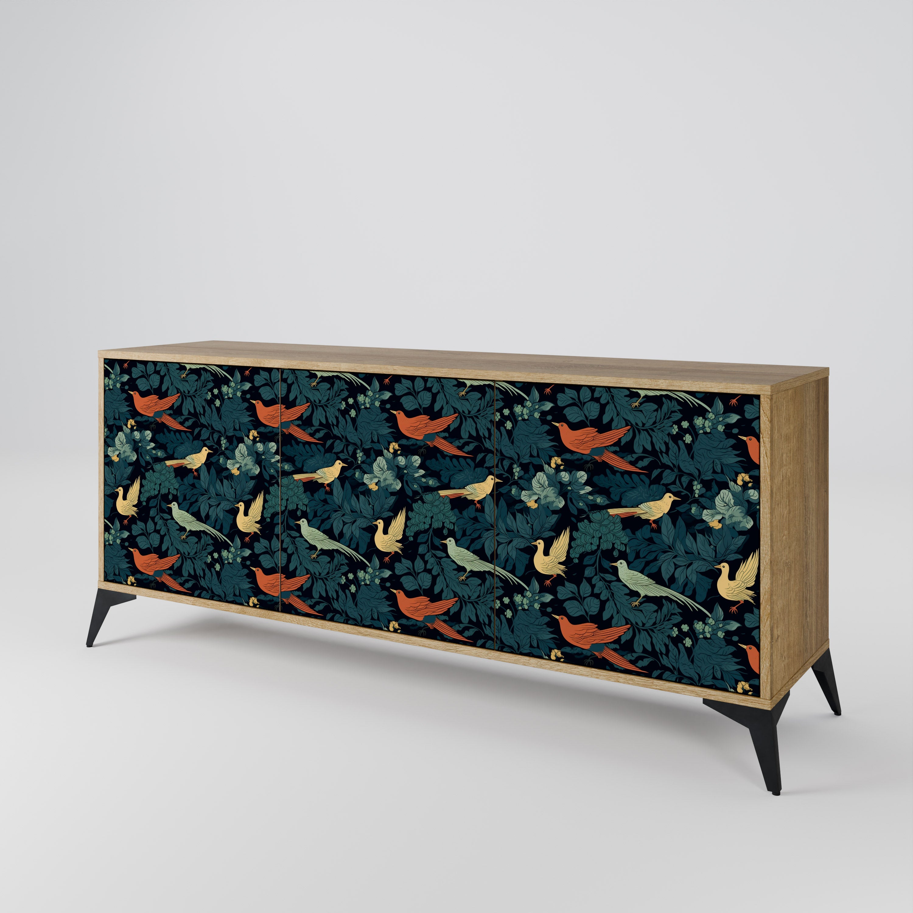 FOWL ORNAMENT 3-Door Sideboard