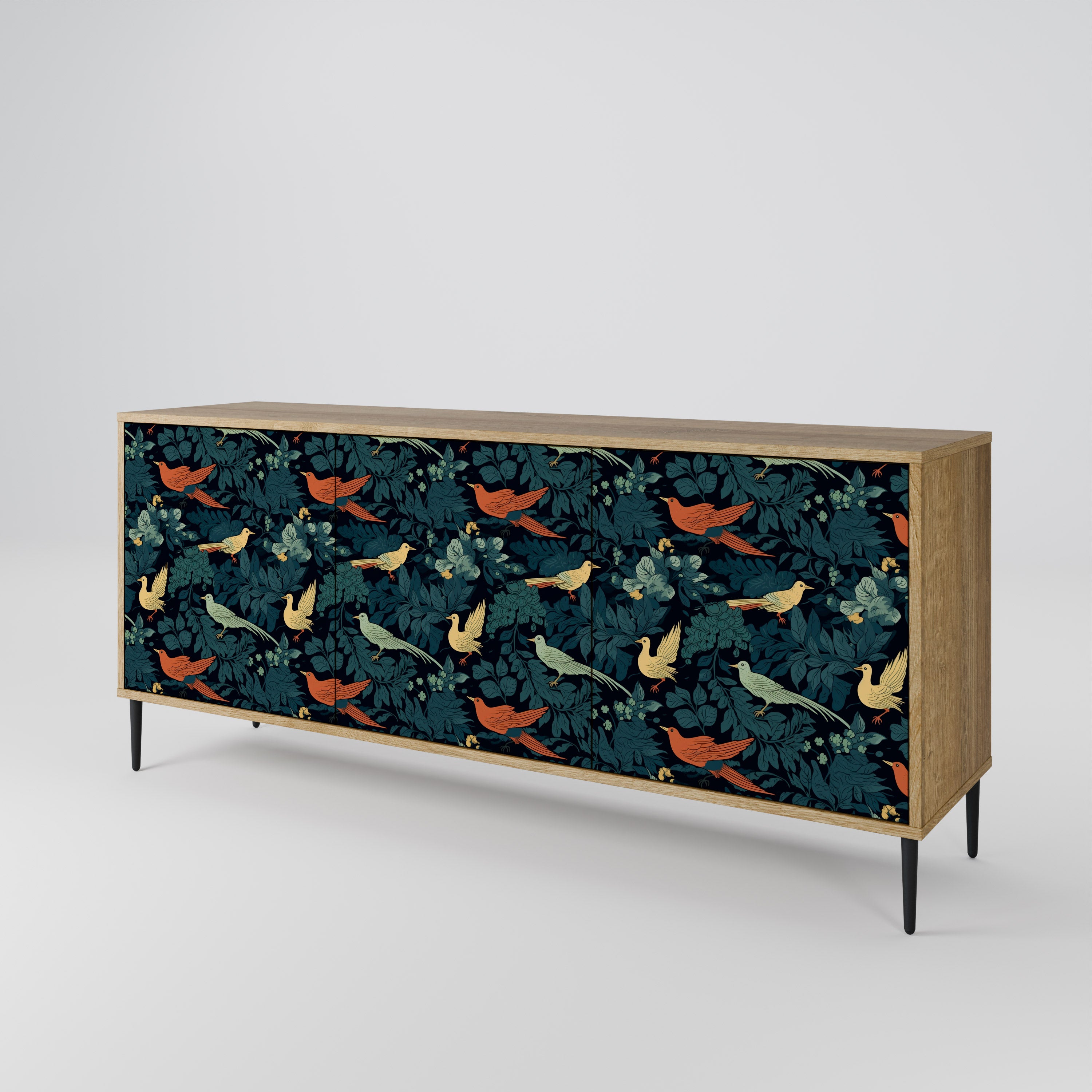 FOWL ORNAMENT 3-Door Sideboard