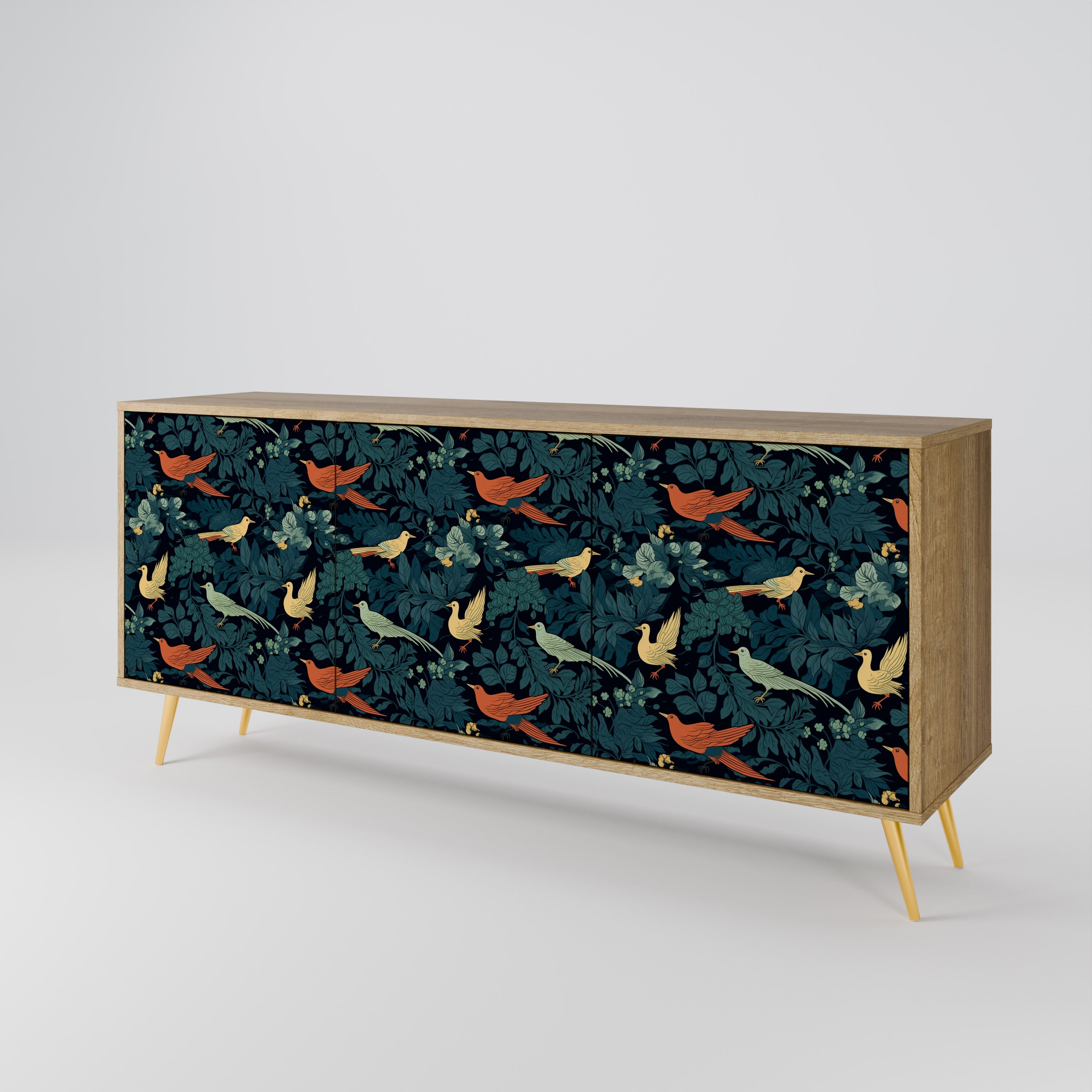 FOWL ORNAMENT 3-Door Sideboard