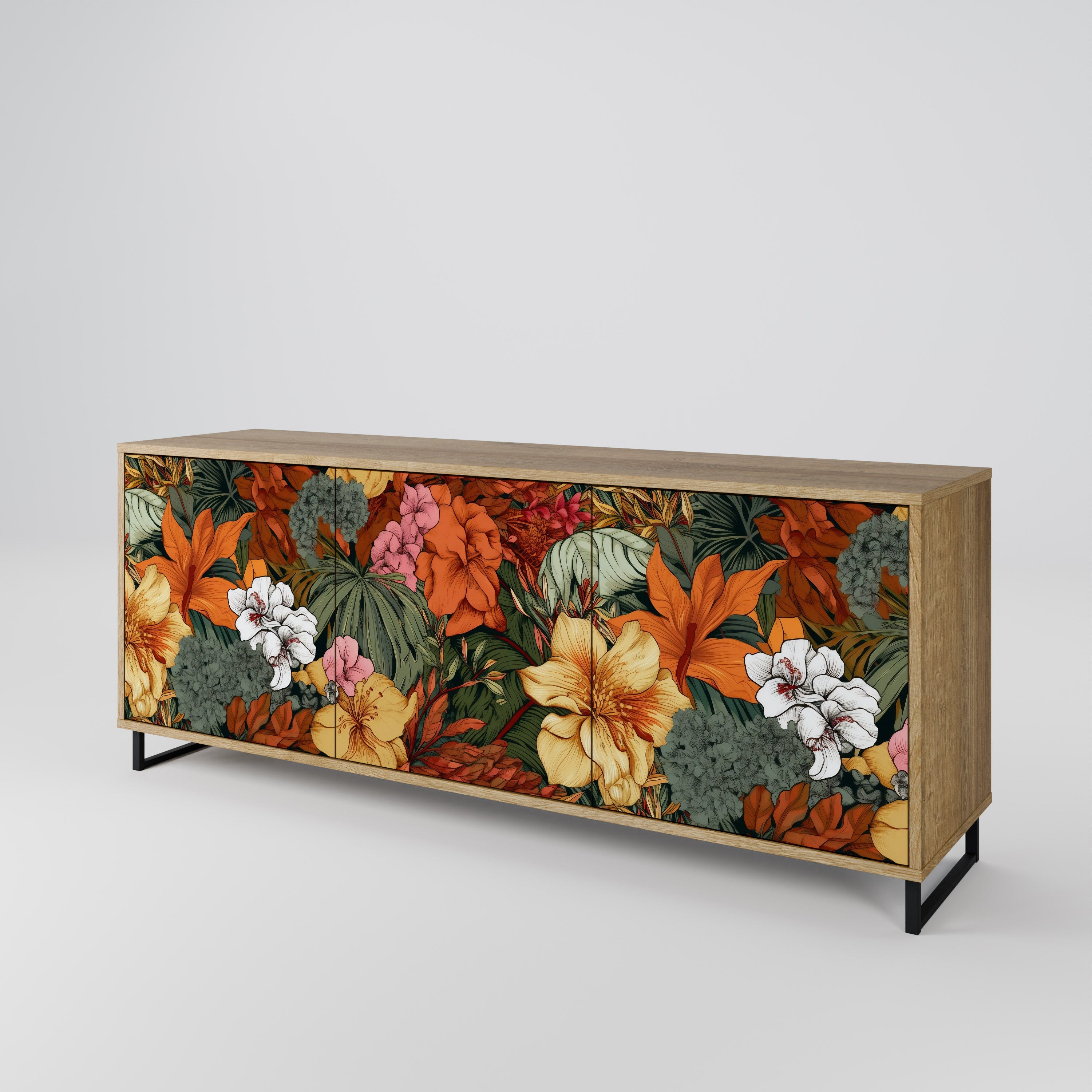 RADIANT FLORA 3-Door Sideboard