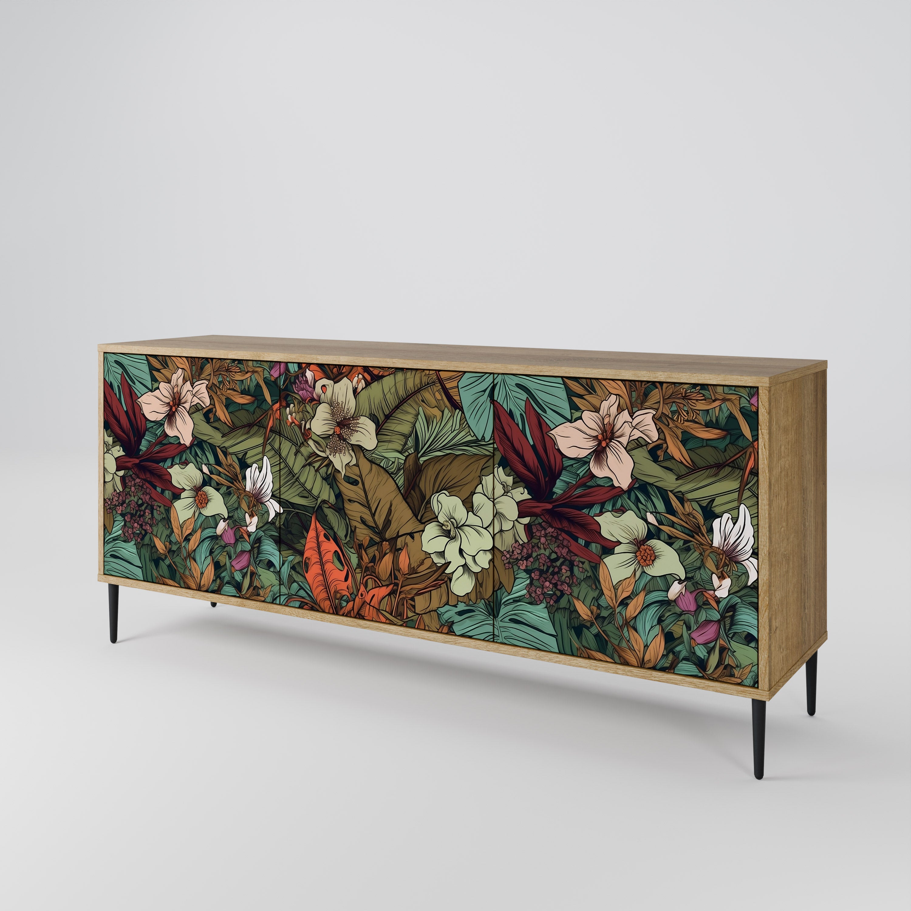 BOTANICAL EMERGENCE 3-Door Sideboard