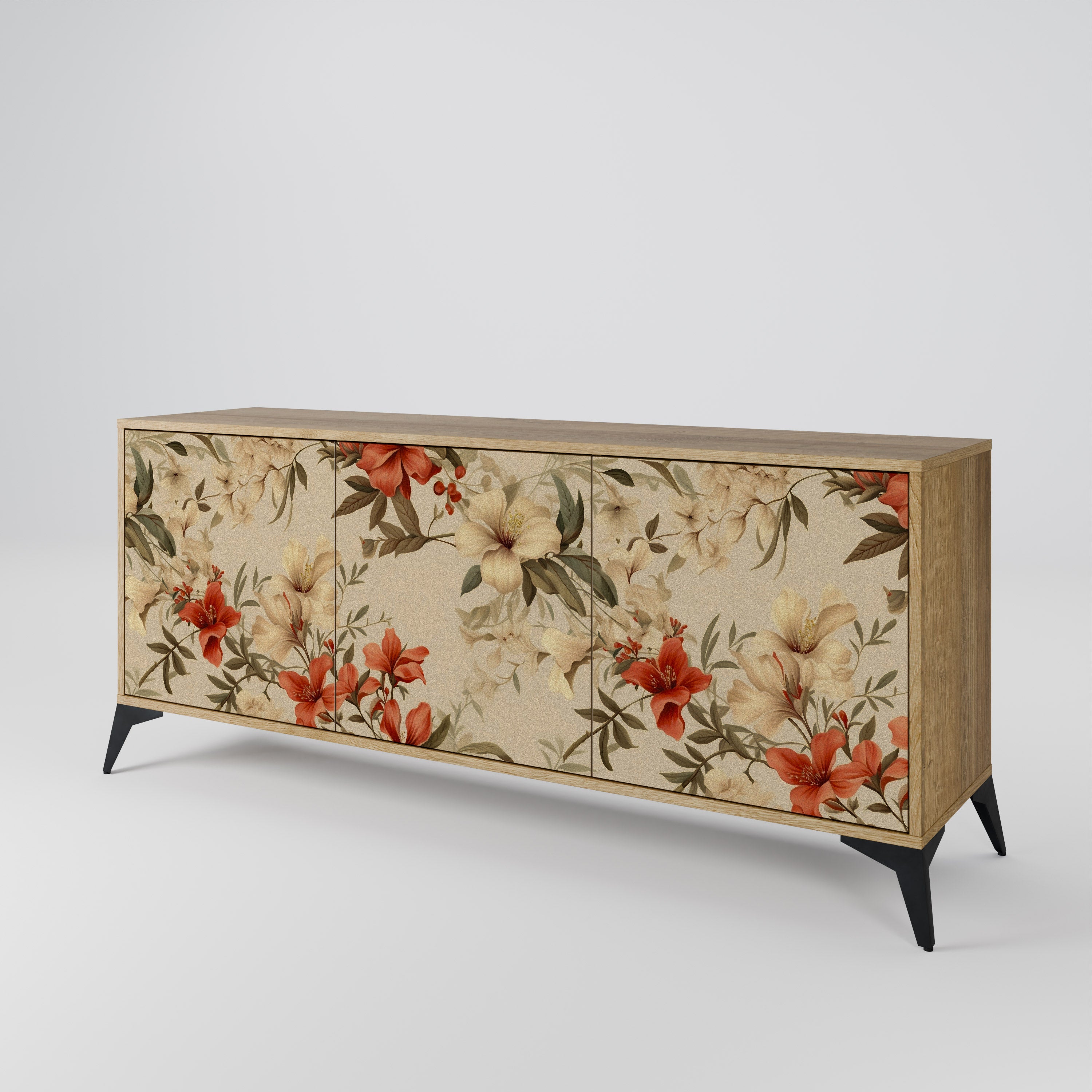 BLOOMING HARMONY 3-Door Sideboard