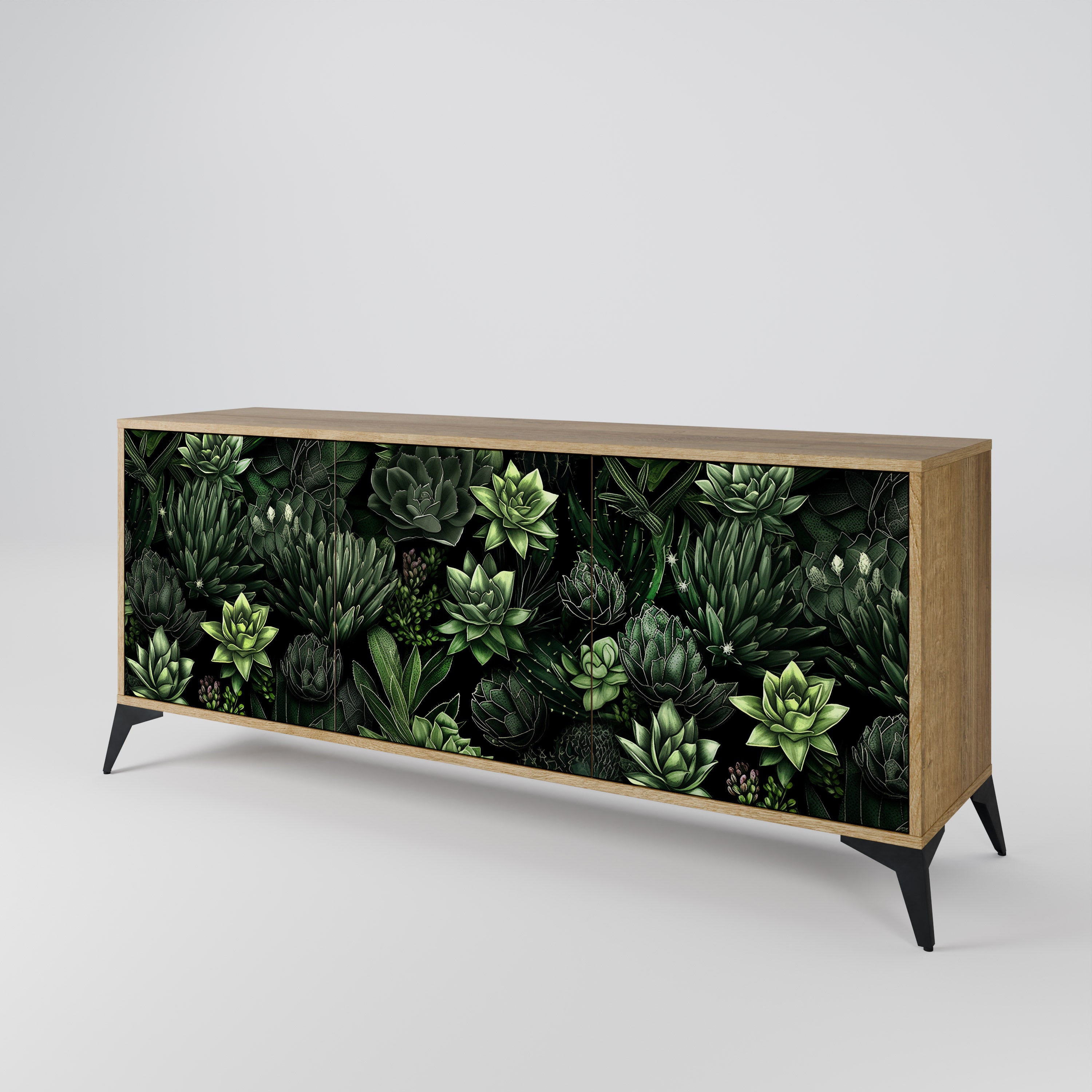 SUCCULENT JUNGLE 3-Door Sideboard