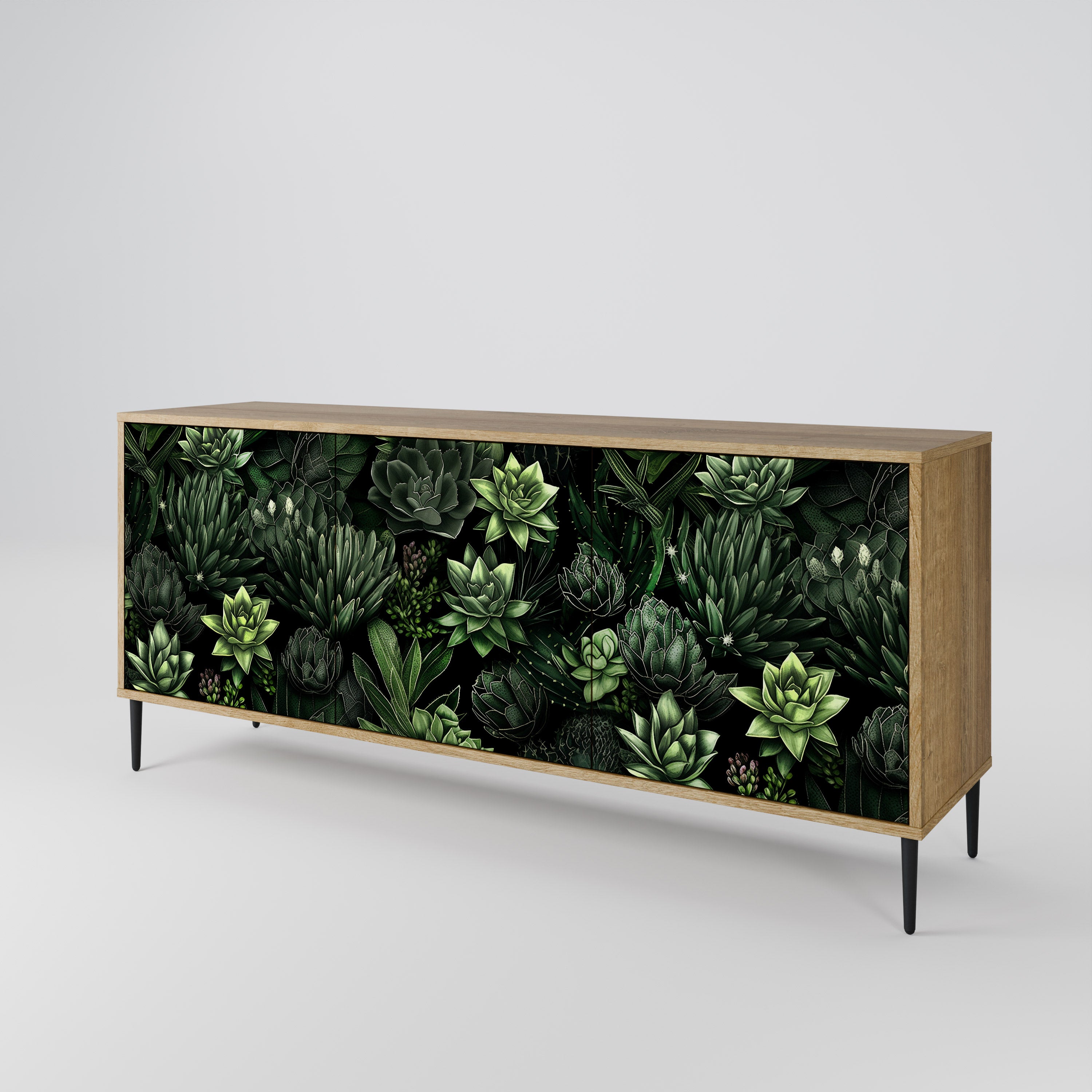 SUCCULENT JUNGLE 3-Door Sideboard