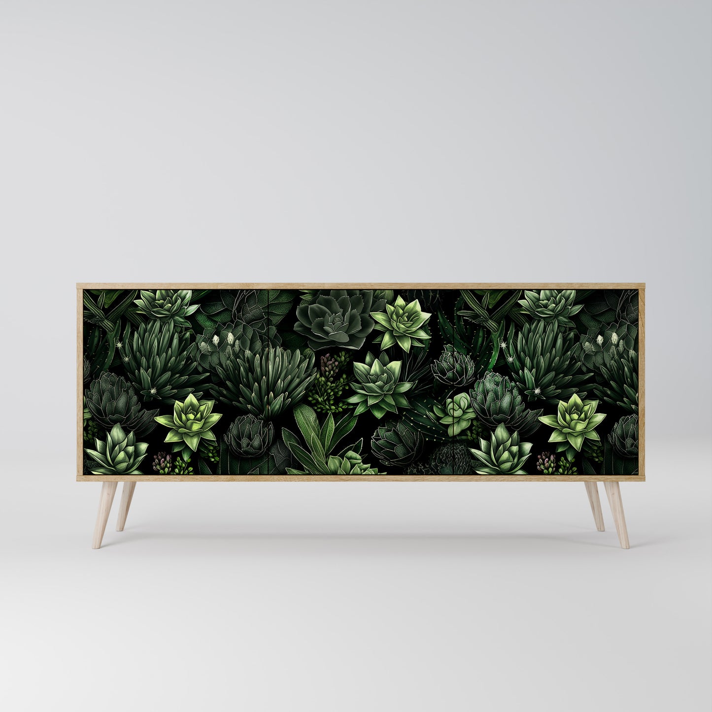SUCCULENT JUNGLE Třídveřová komoda
