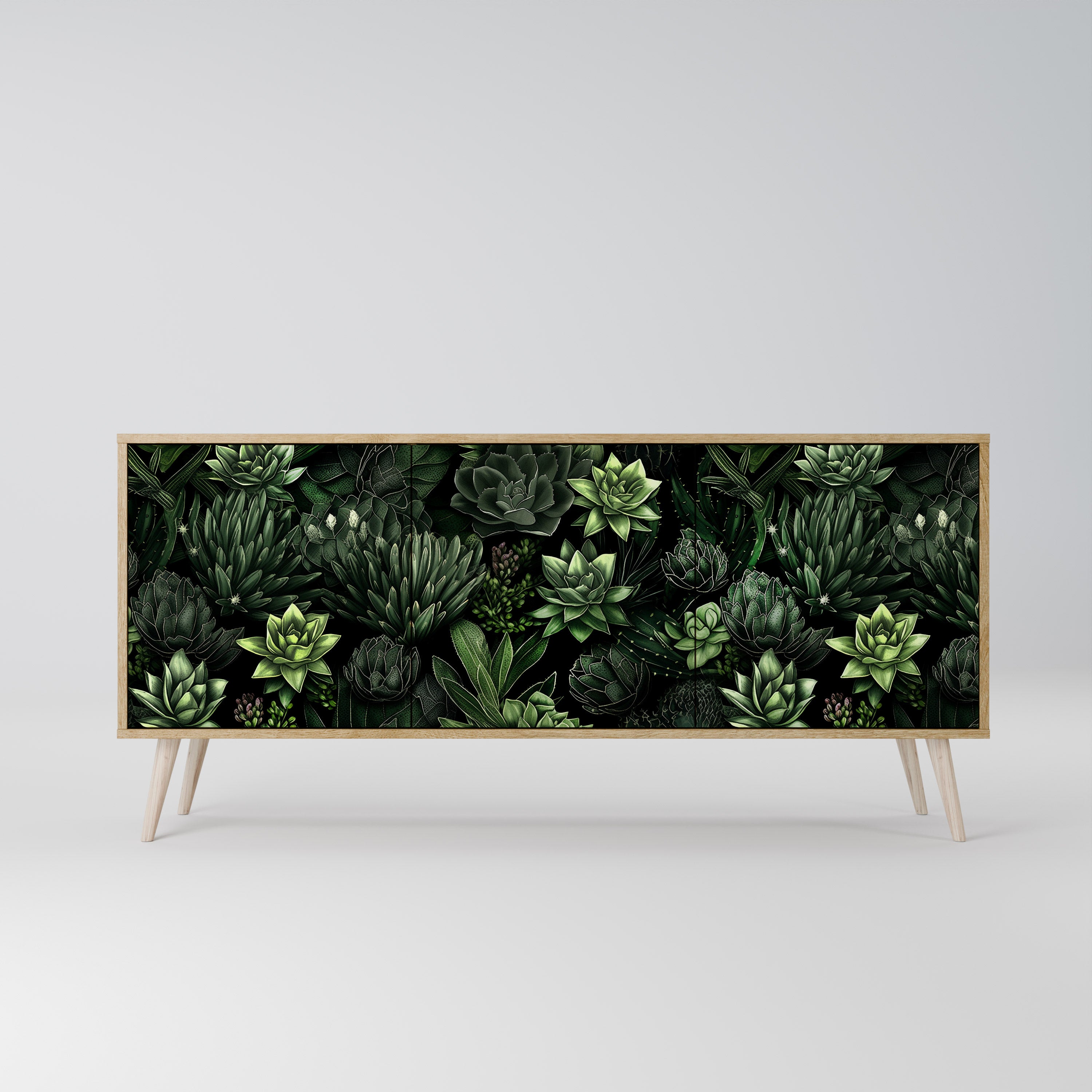 SUCCULENT JUNGLE 3-Door Sideboard