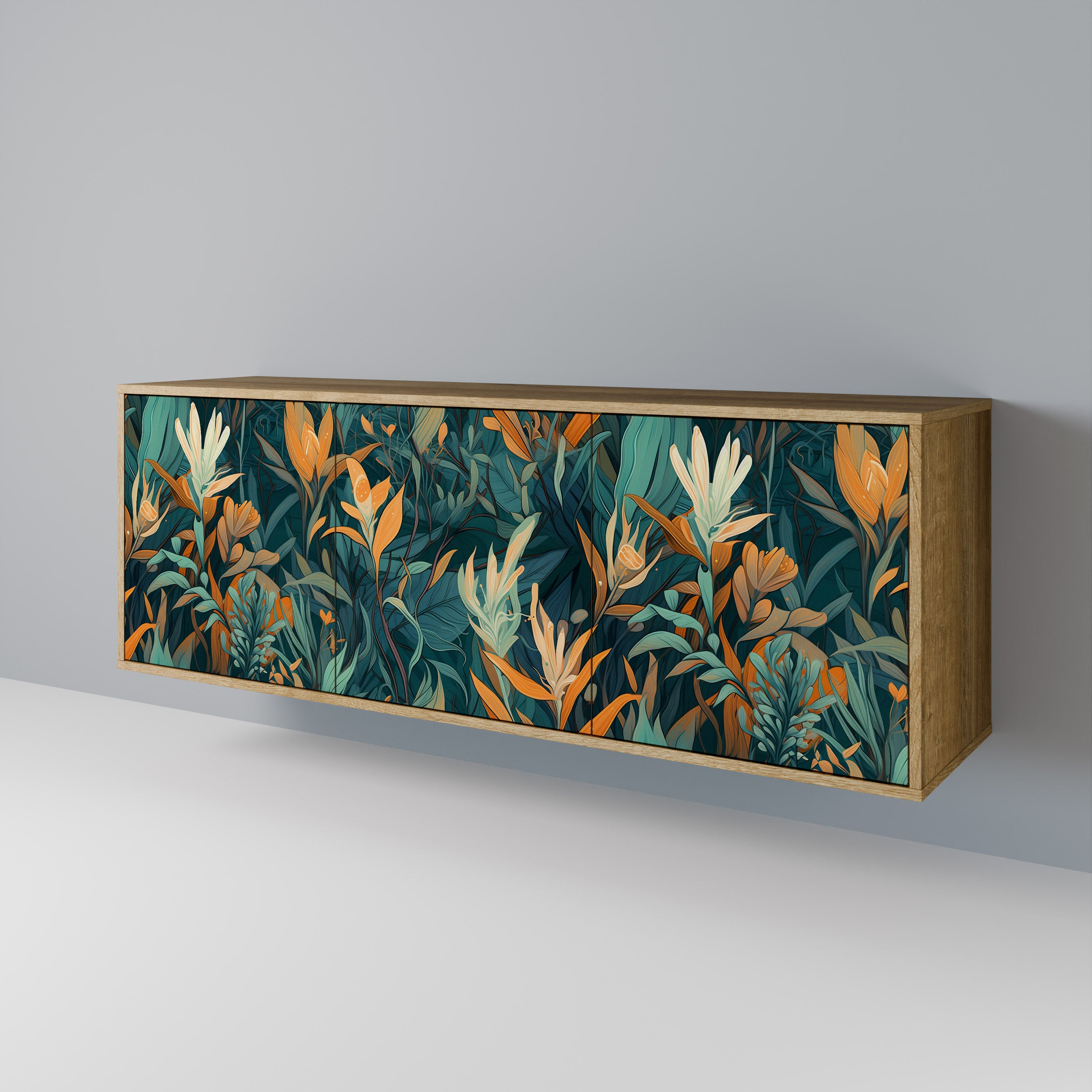 FLORAL SERENITY 3-Door Sideboard