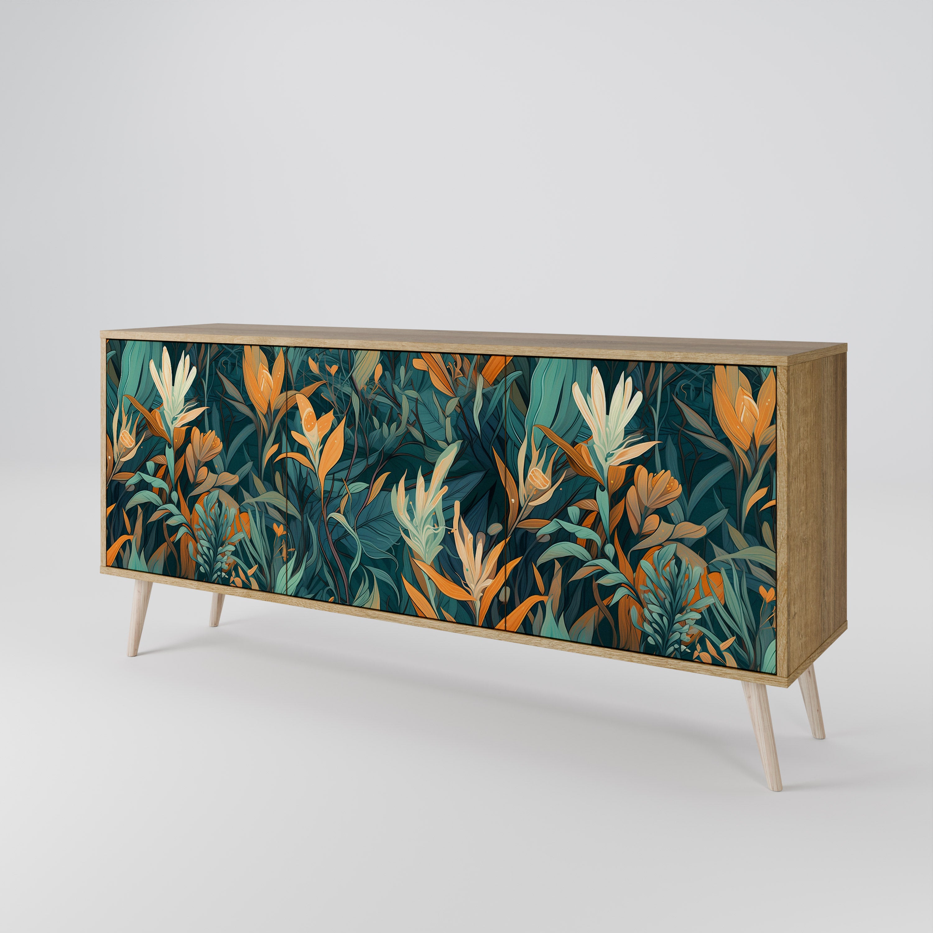 FLORAL SERENITY 3-Door Sideboard