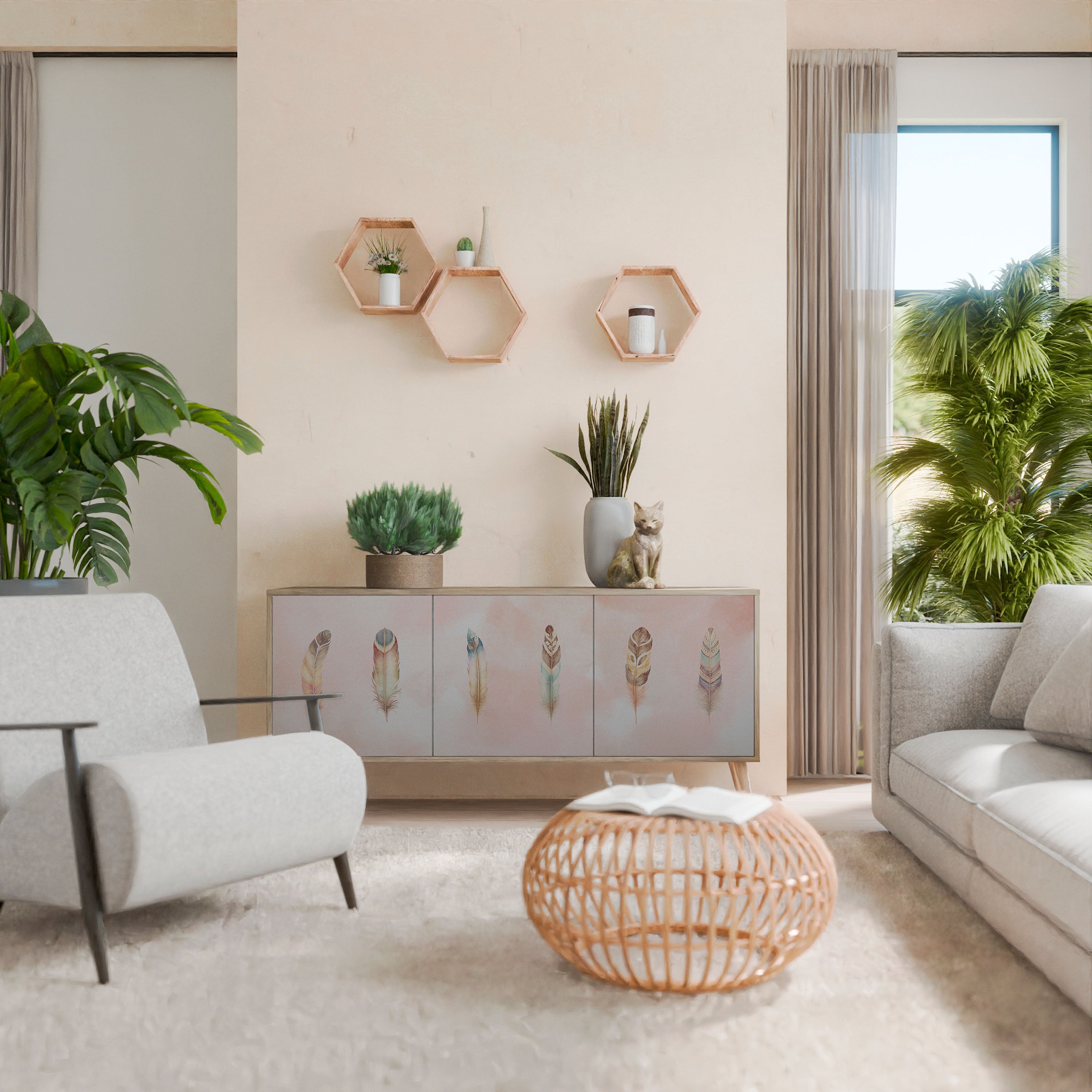 THE DELIQUESCE 3-Door Sideboard