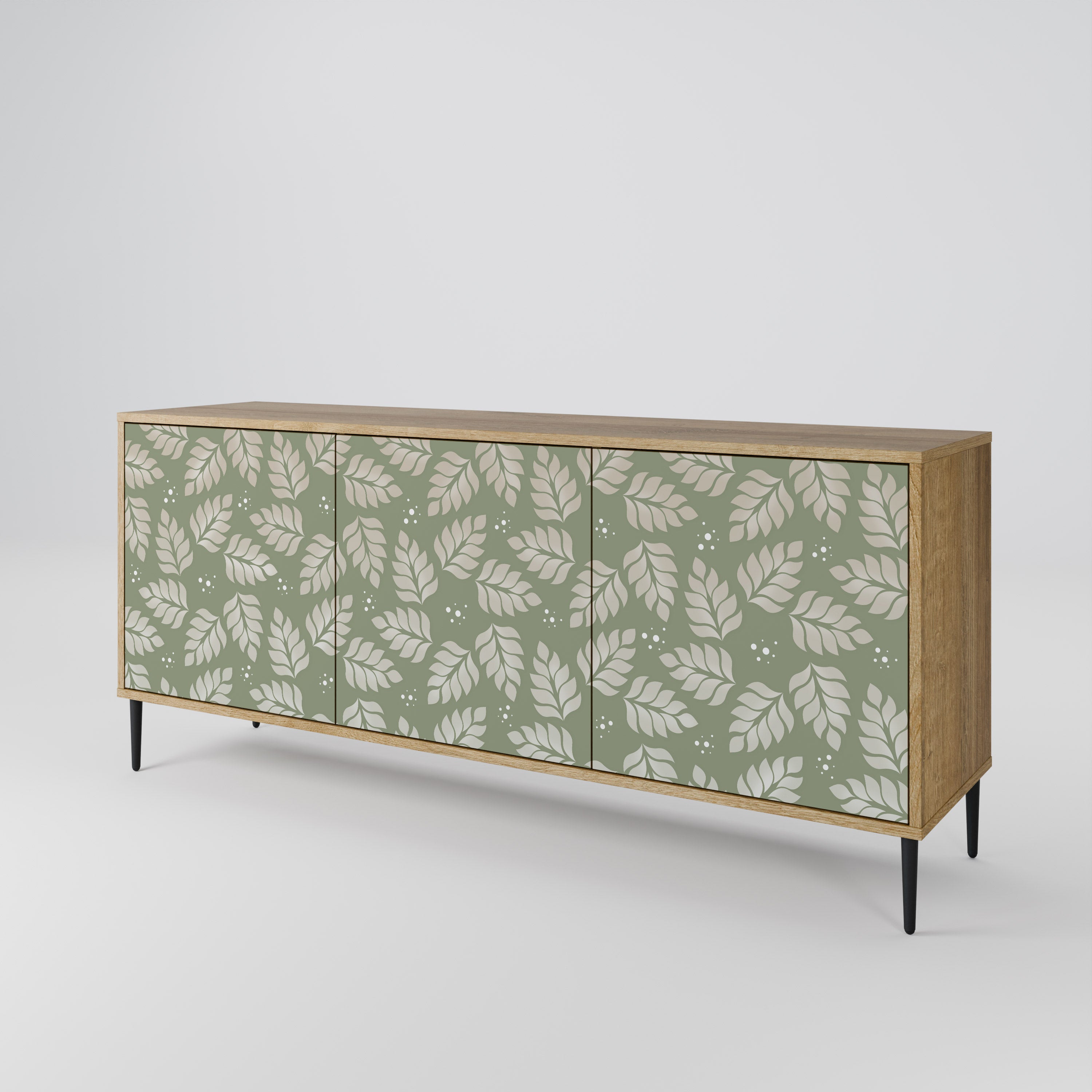 LEAVES ON GREEN 3-Door Sideboard