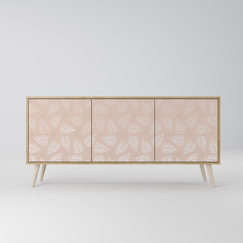 LEAVES ON BEIGE 3-Door Sideboard
