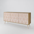 LEAVES ON BEIGE 3-Door Sideboard