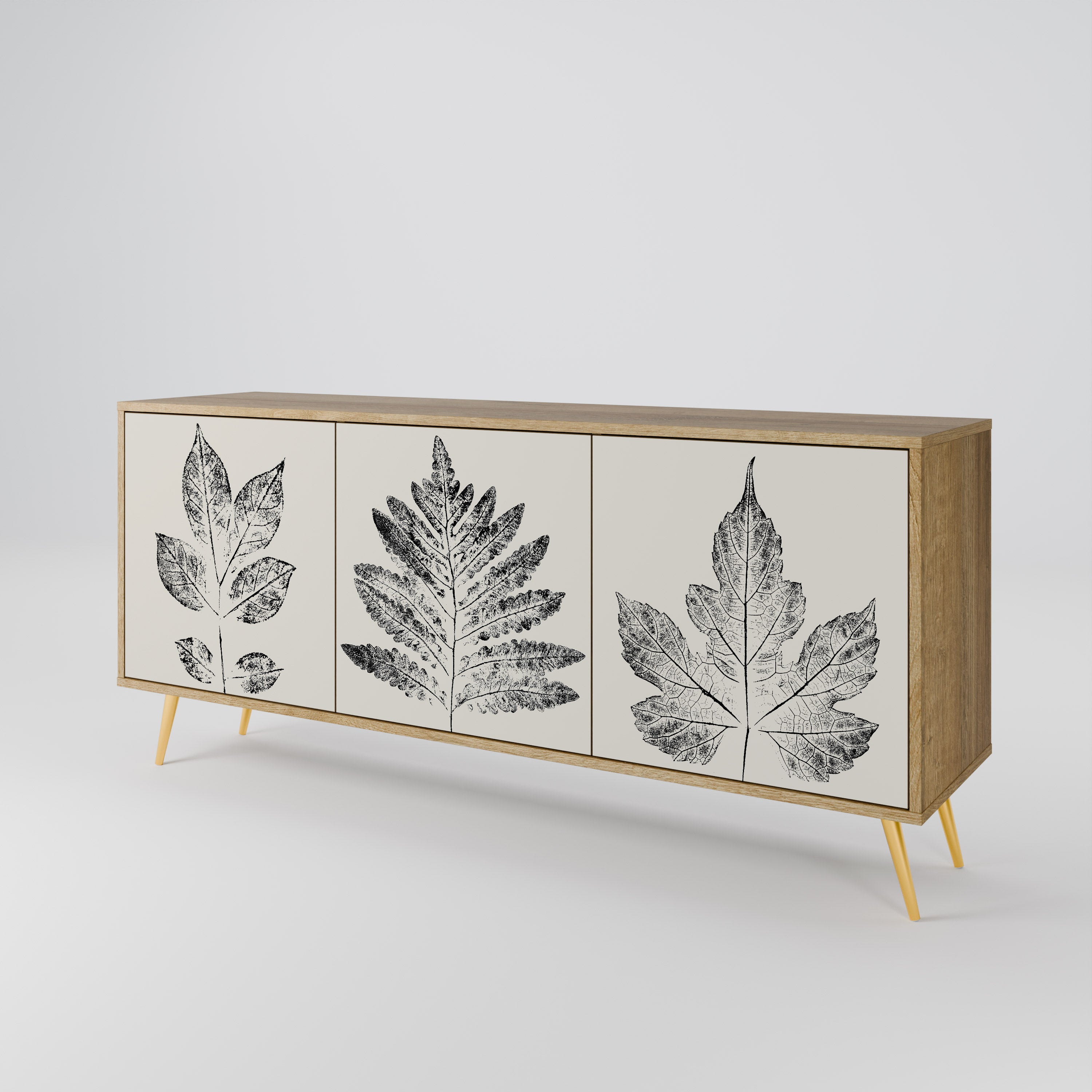 LEAFY STAMPS 3-Door Sideboard