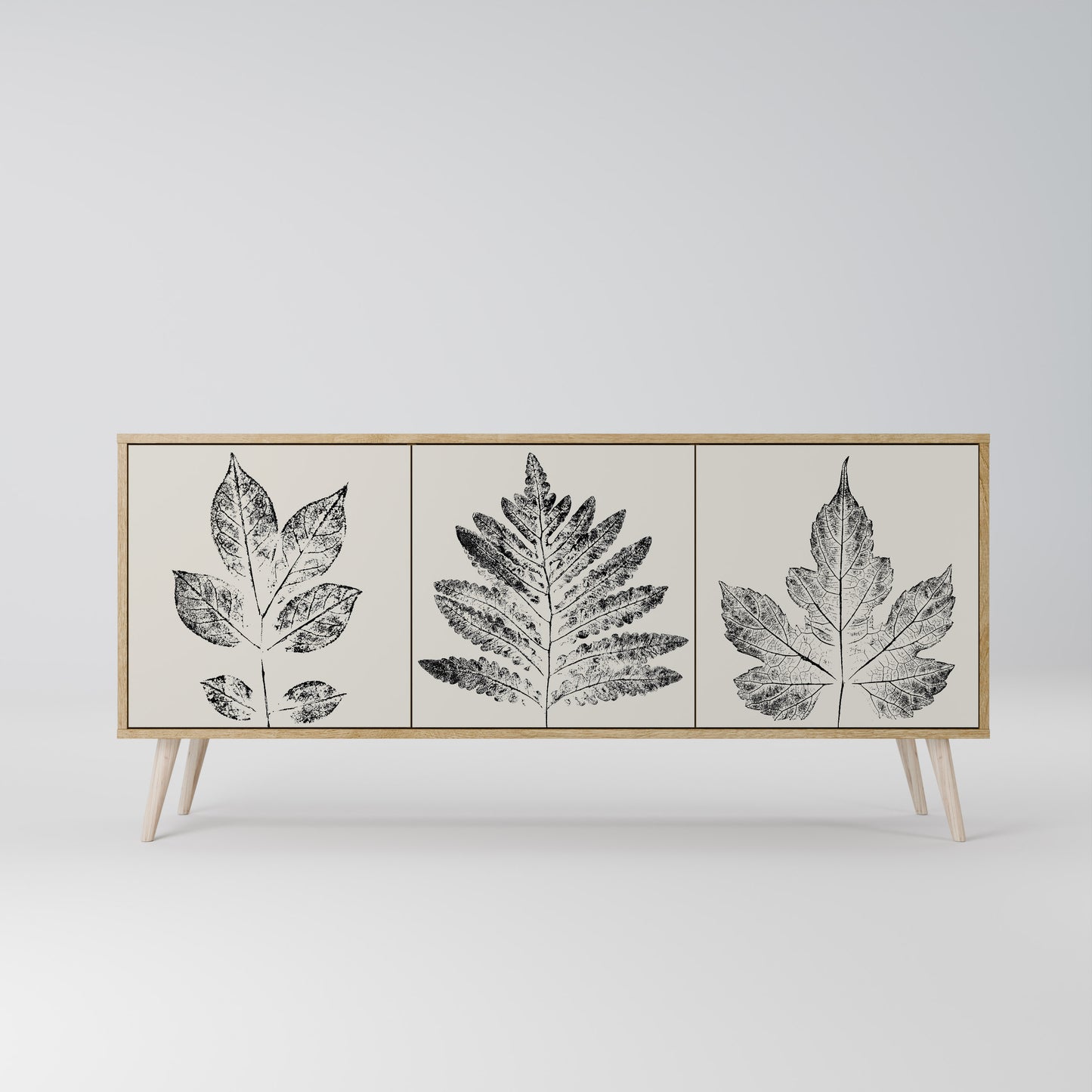 LEAFY STAMPS Třídveřová komoda