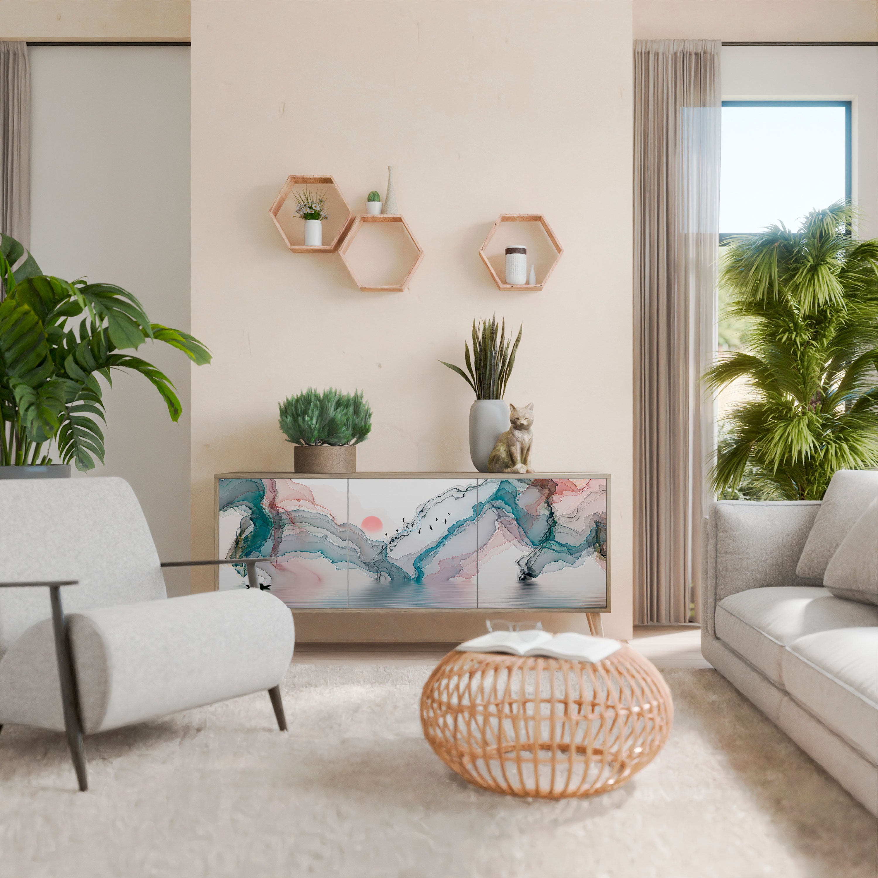 VELVET CROSSING 3-Door Sideboard