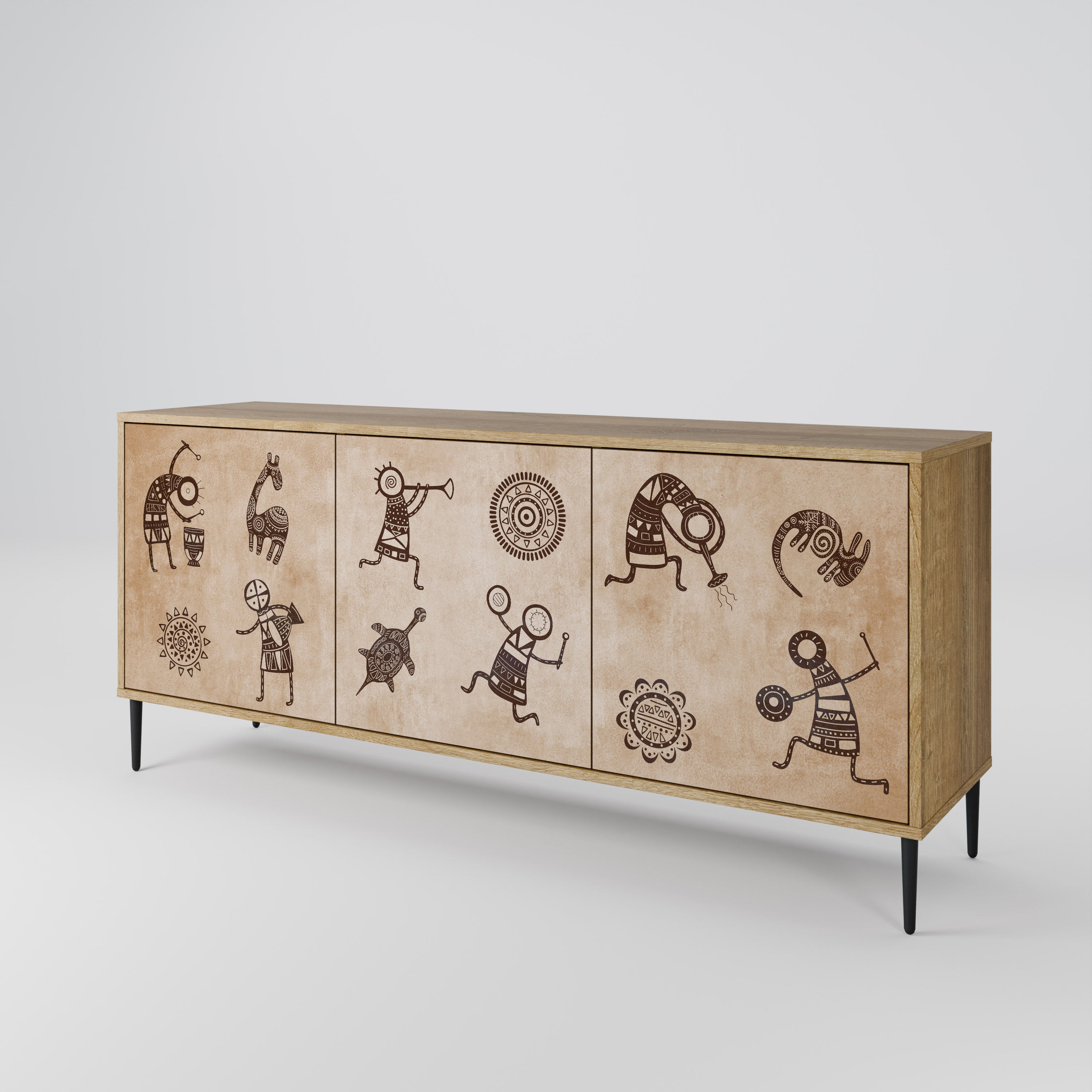 AFRICAN STYLE 3-Door Sideboard