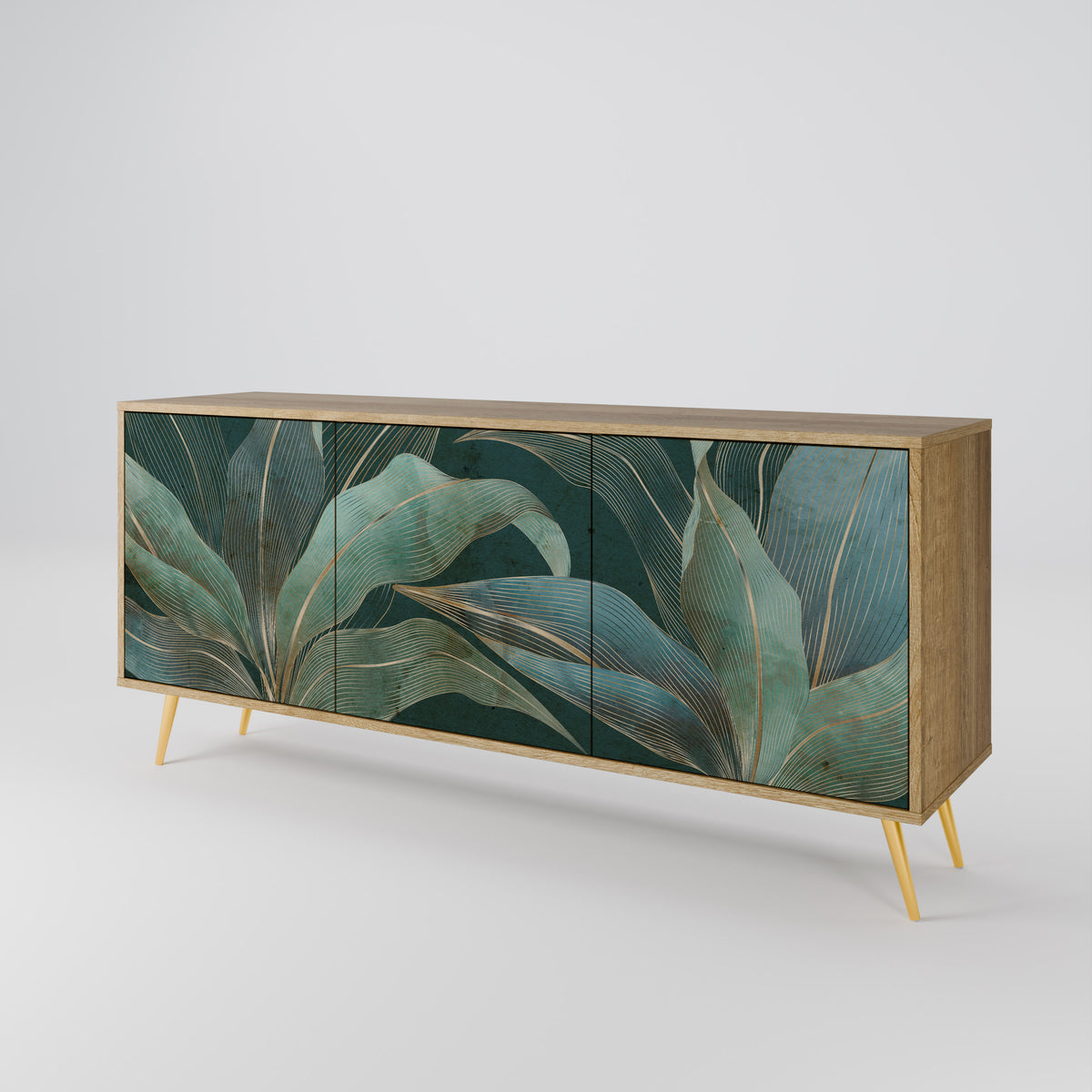 ROYAL GREEN Třídveřová komoda