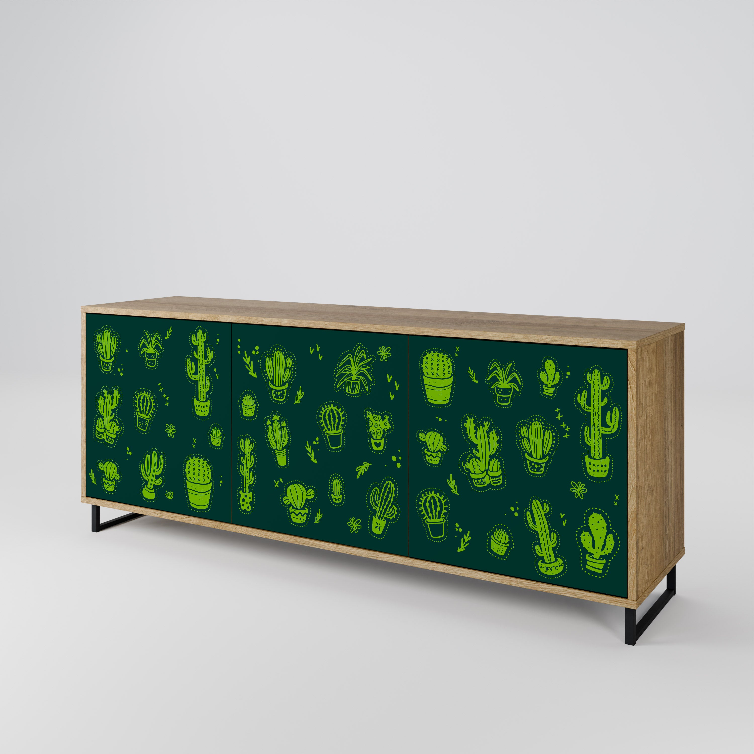 DESERT GREEN 3-Door Sideboard