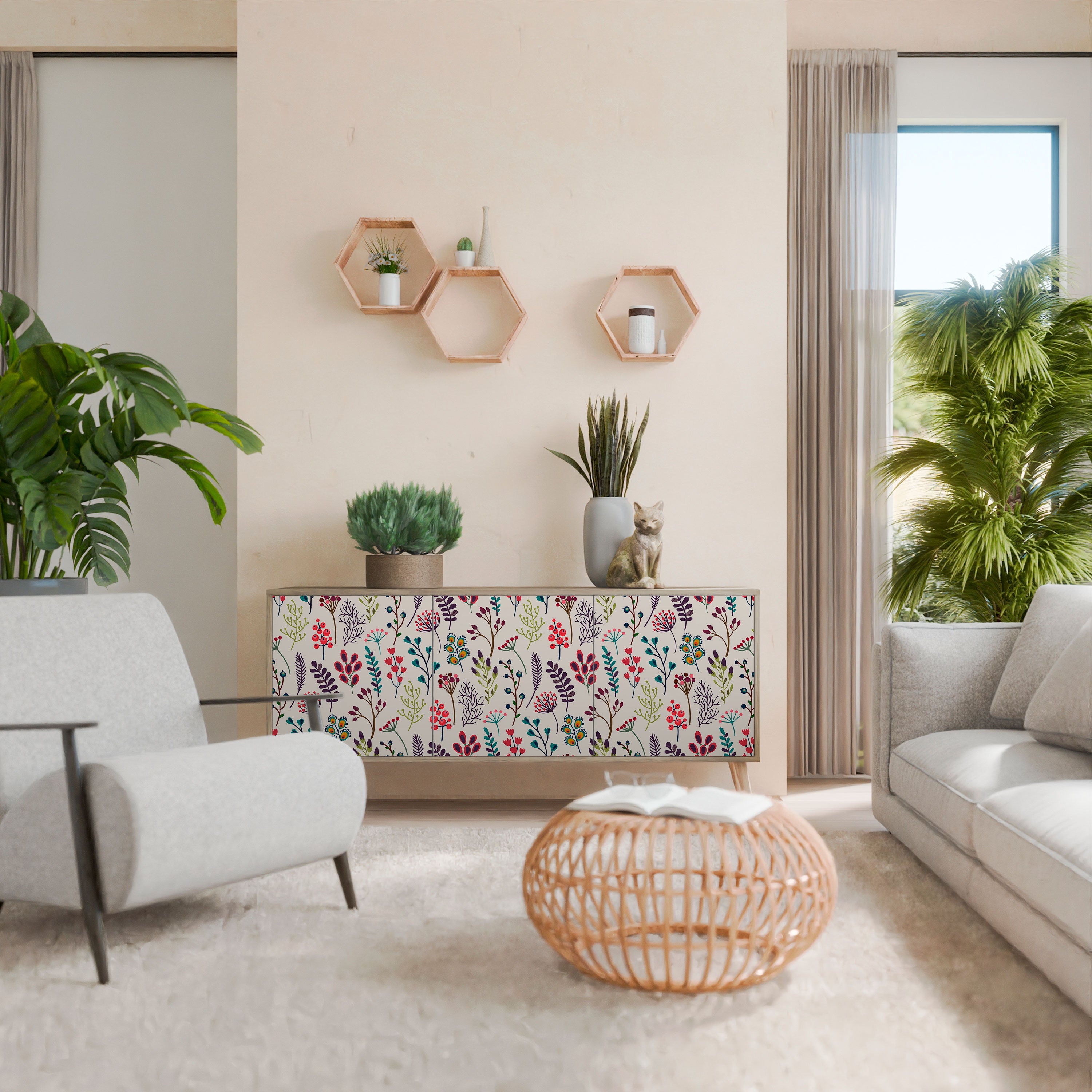 AUTUMN SUNDRIES 3-Door Sideboard